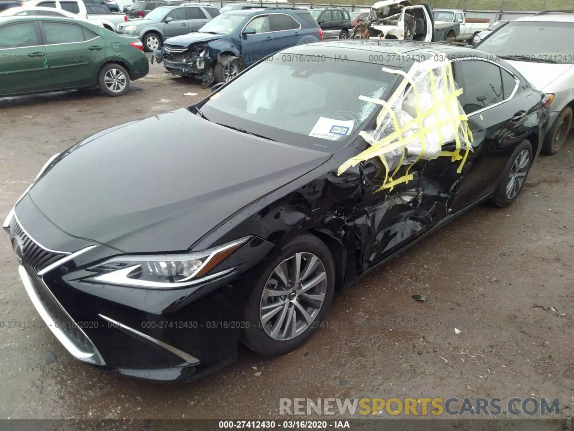 2 Photograph of a damaged car 58ABZ1B1XKU043299 LEXUS ES 2019