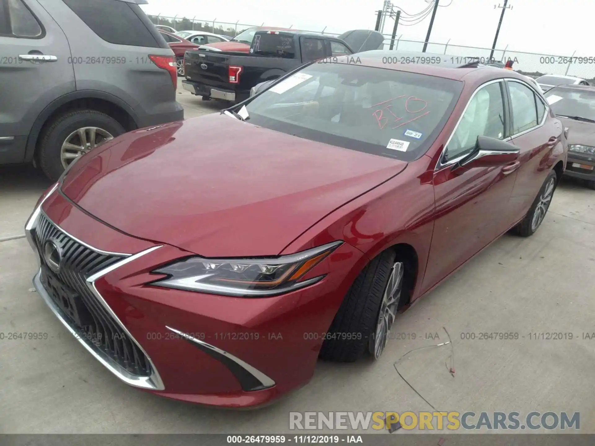 2 Photograph of a damaged car 58ABZ1B1XKU044548 LEXUS ES 2019