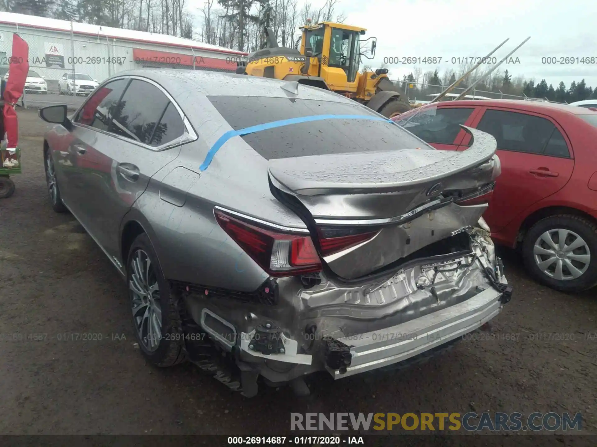 3 Photograph of a damaged car JTHB21B10K2018809 LEXUS ES 2019