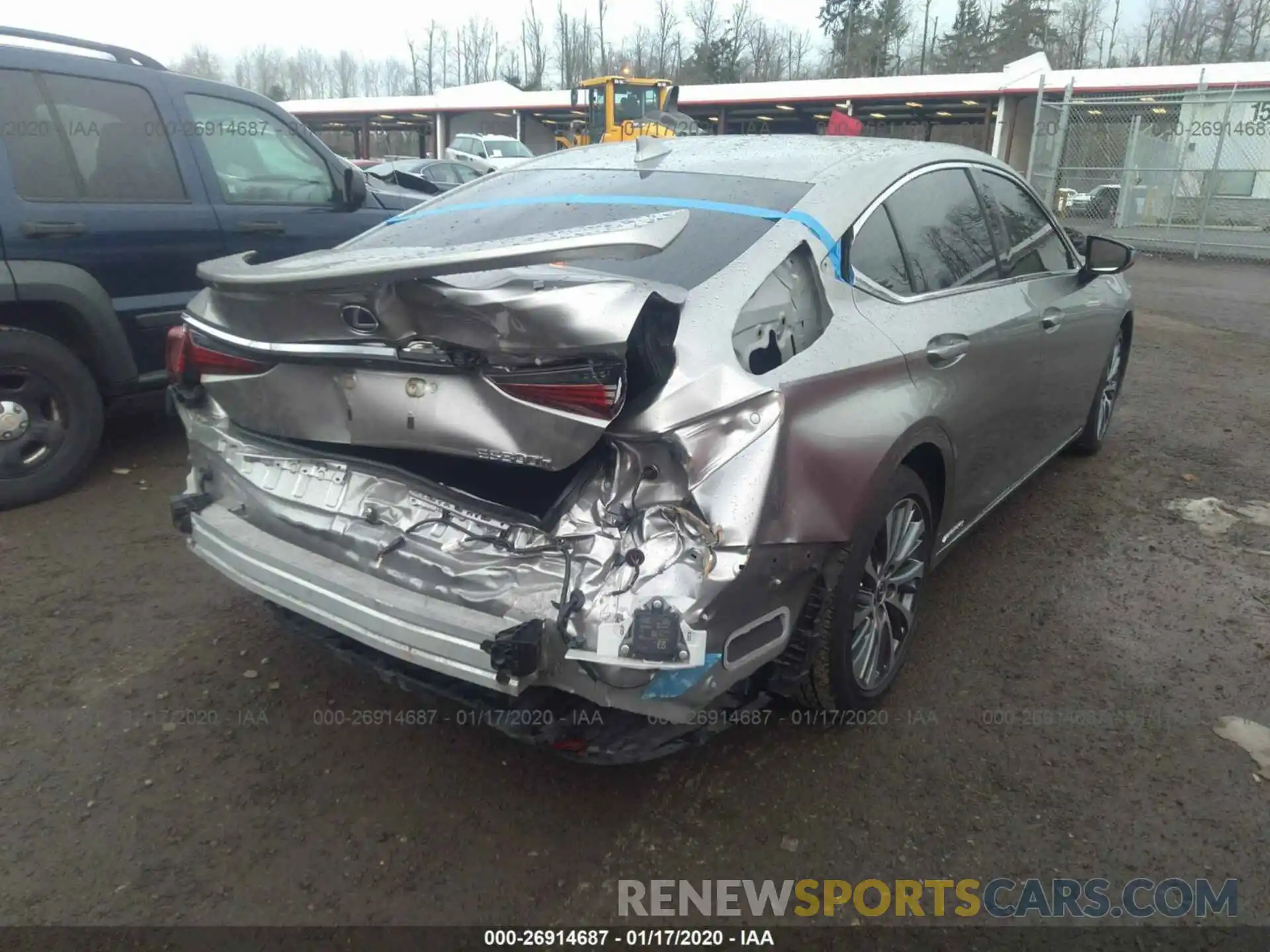 4 Photograph of a damaged car JTHB21B10K2018809 LEXUS ES 2019