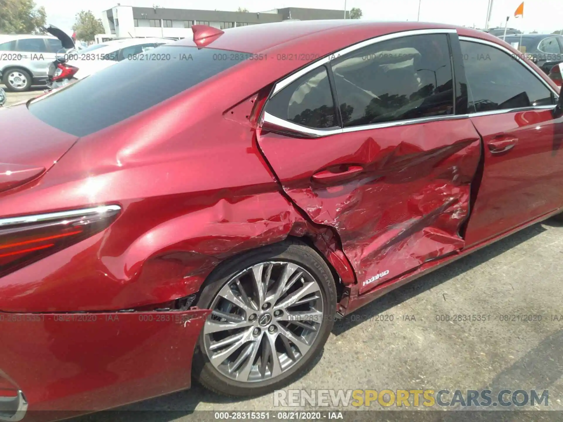 6 Photograph of a damaged car JTHB21B11K2023470 LEXUS ES 2019