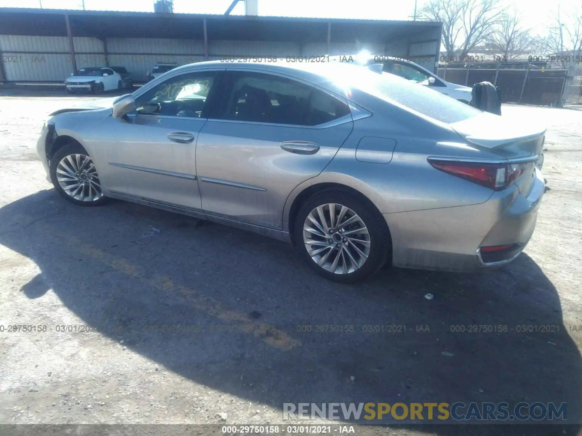 3 Photograph of a damaged car JTHB21B12K2004829 LEXUS ES 2019