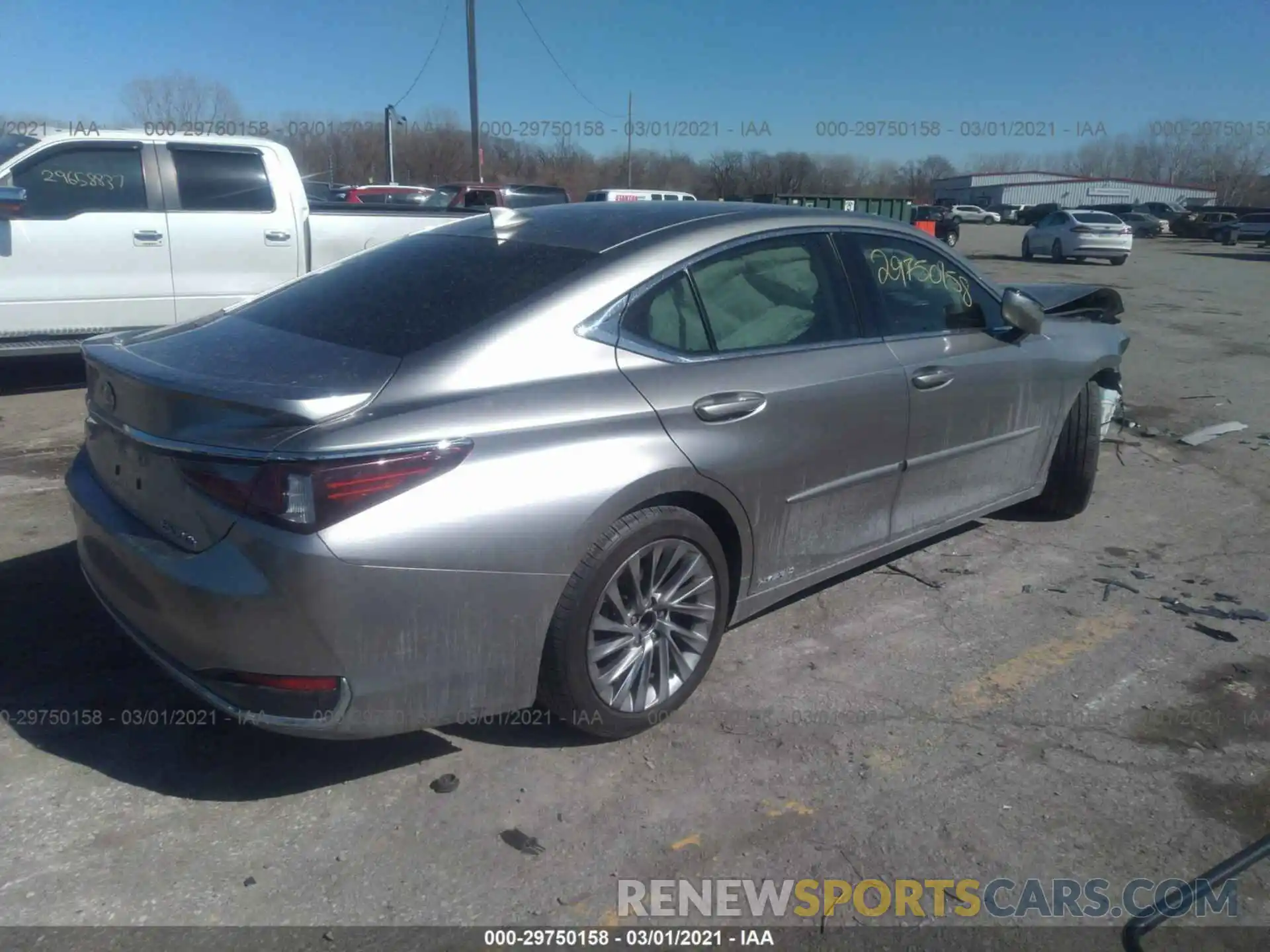 4 Photograph of a damaged car JTHB21B12K2004829 LEXUS ES 2019