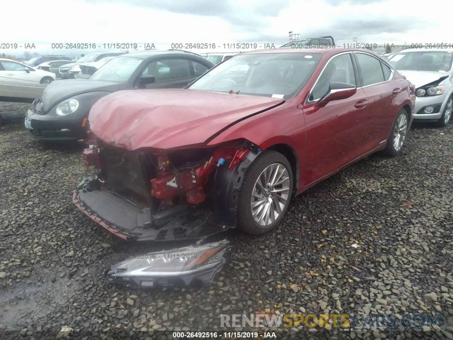 2 Photograph of a damaged car JTHB21B12K2037328 LEXUS ES 2019