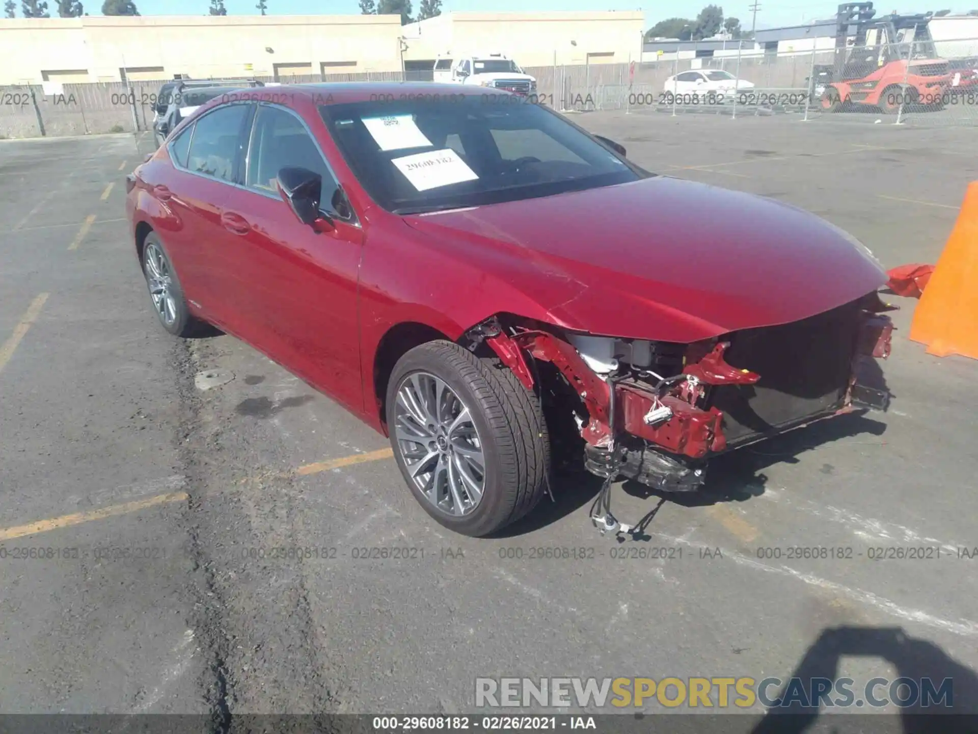 1 Photograph of a damaged car JTHB21B13K2006783 LEXUS ES 2019