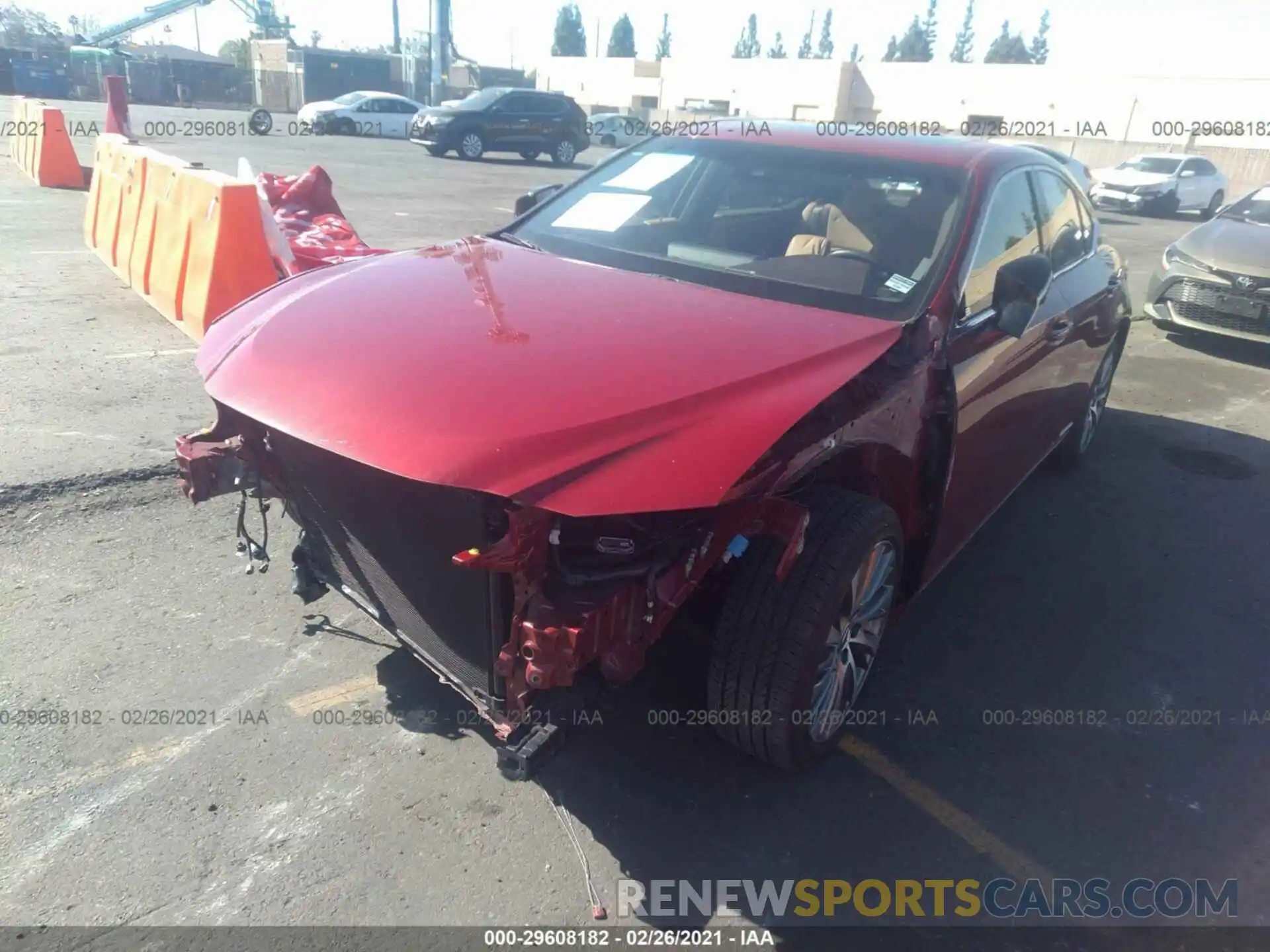 2 Photograph of a damaged car JTHB21B13K2006783 LEXUS ES 2019