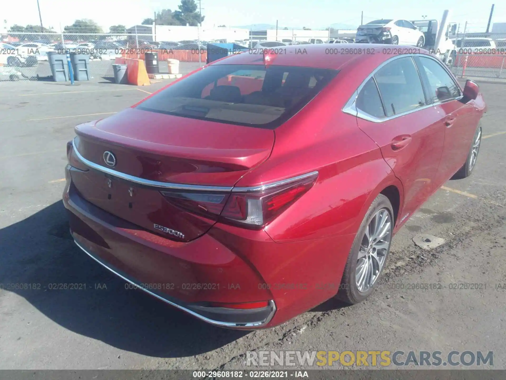 4 Photograph of a damaged car JTHB21B13K2006783 LEXUS ES 2019