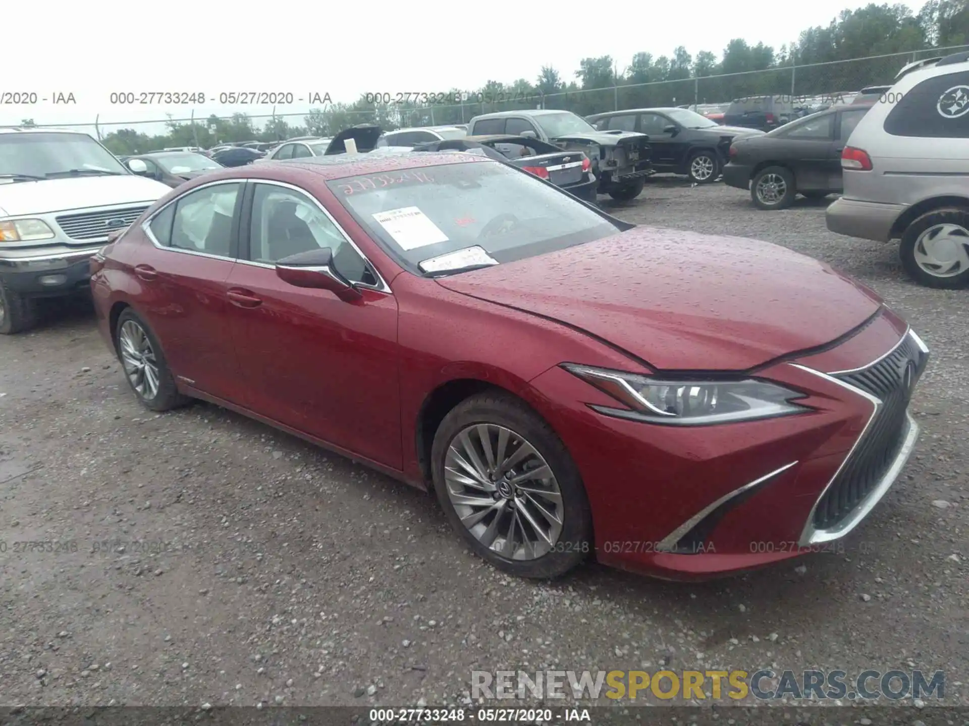 1 Photograph of a damaged car JTHB21B14K2002645 LEXUS ES 2019