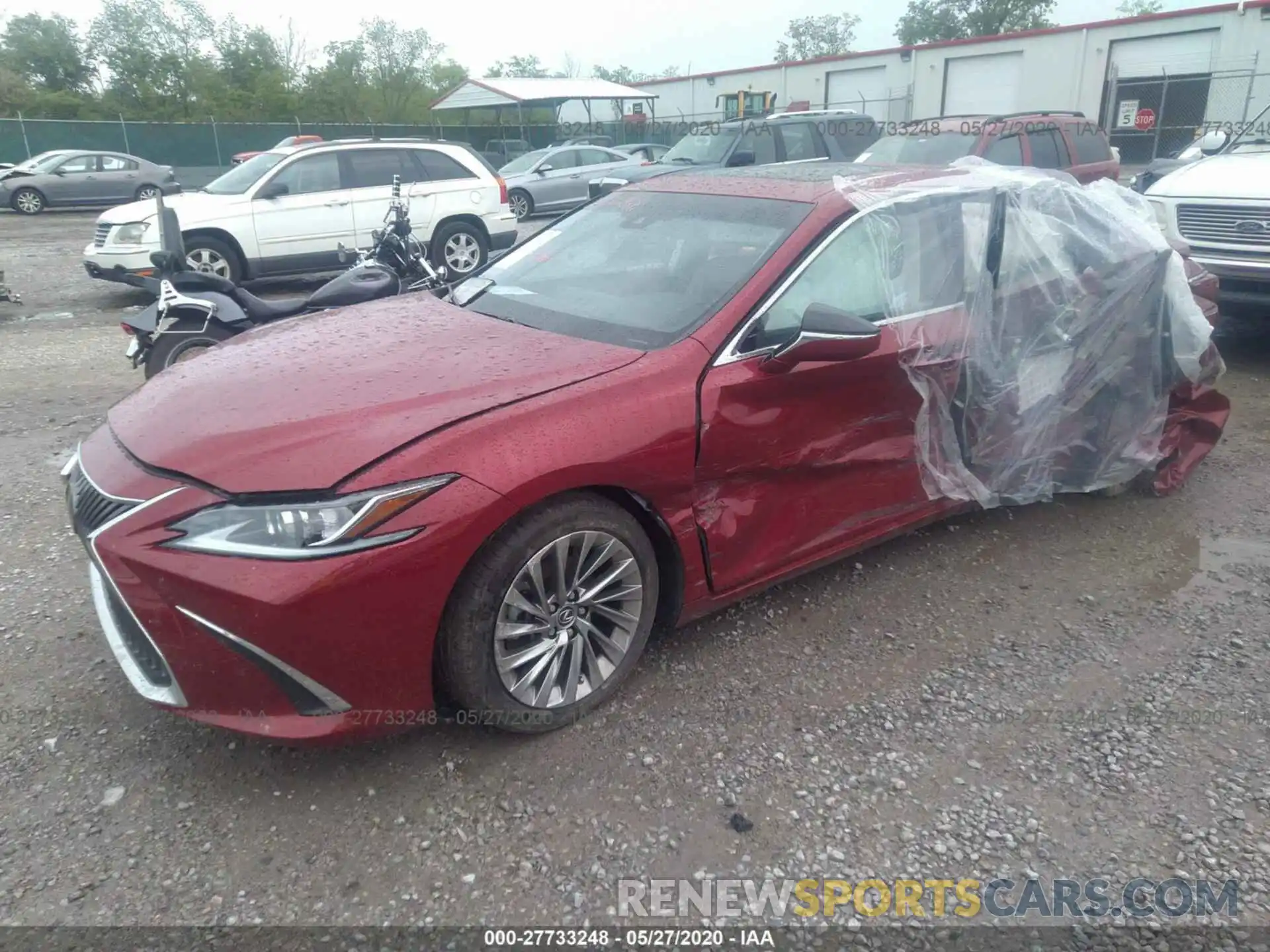 2 Photograph of a damaged car JTHB21B14K2002645 LEXUS ES 2019