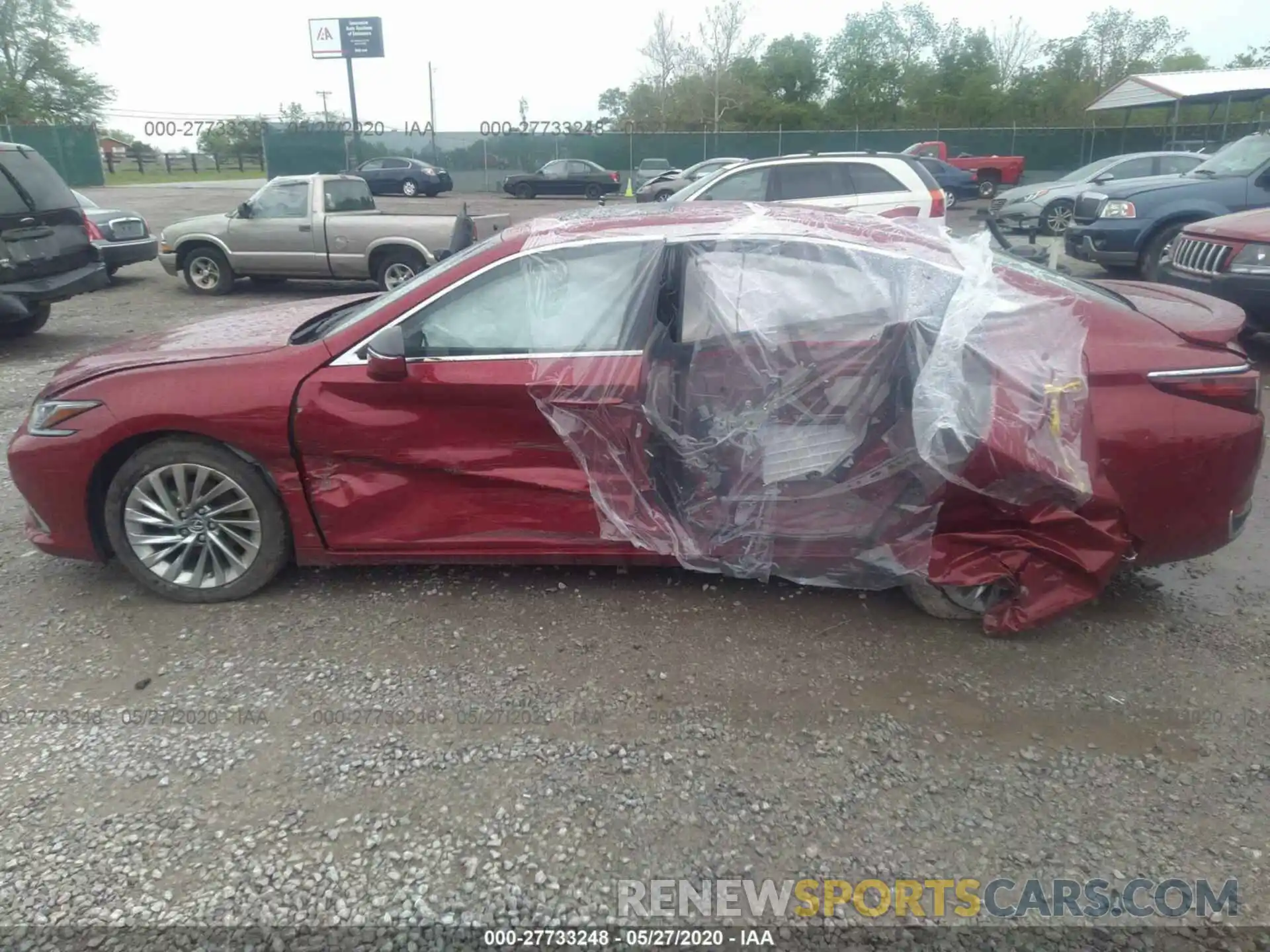 6 Photograph of a damaged car JTHB21B14K2002645 LEXUS ES 2019