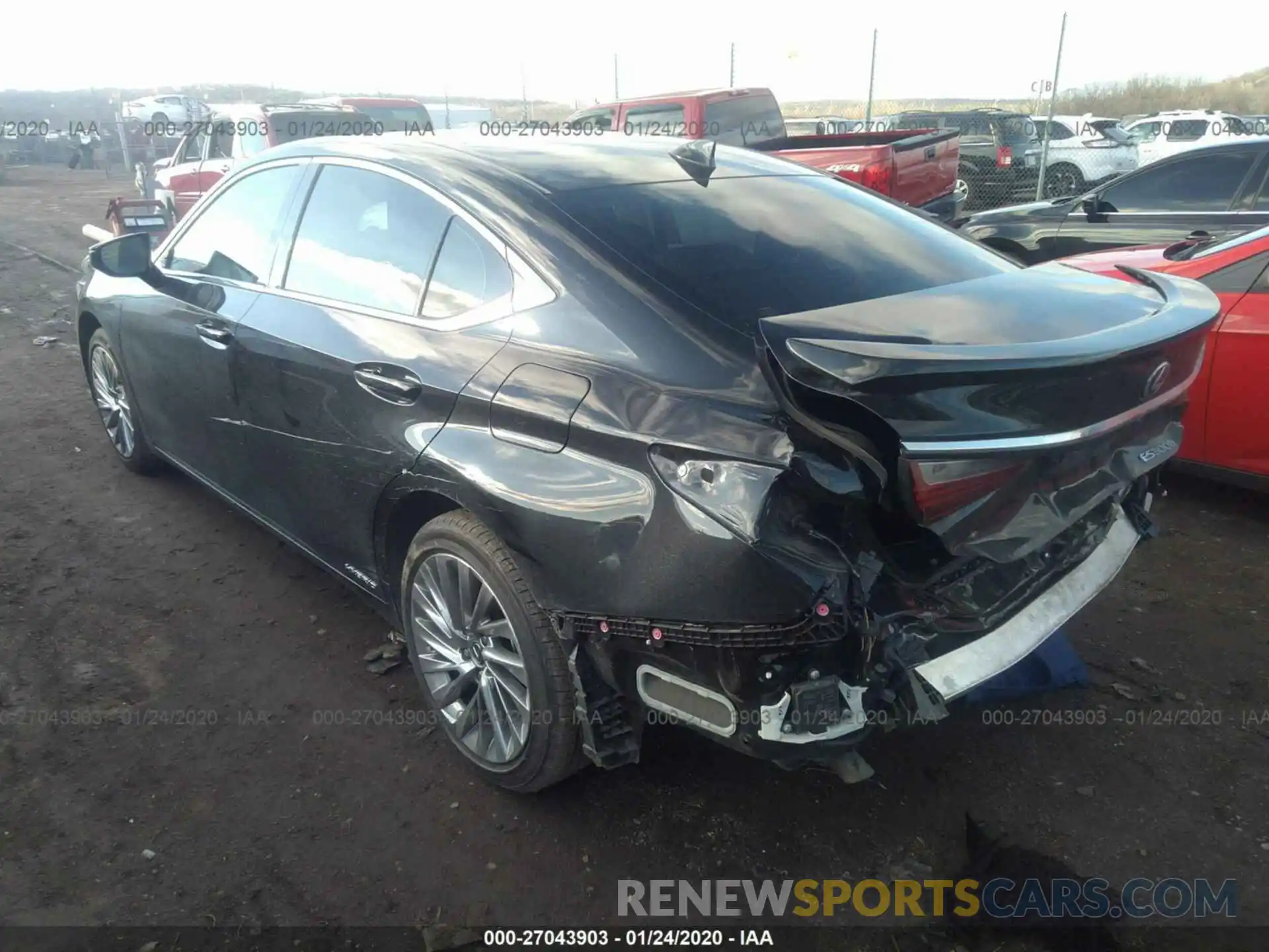 3 Photograph of a damaged car JTHB21B14K2025066 LEXUS ES 2019