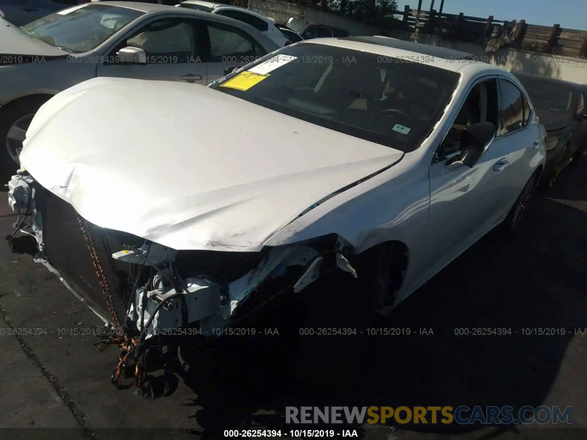 2 Photograph of a damaged car JTHB21B14K2030395 LEXUS ES 2019