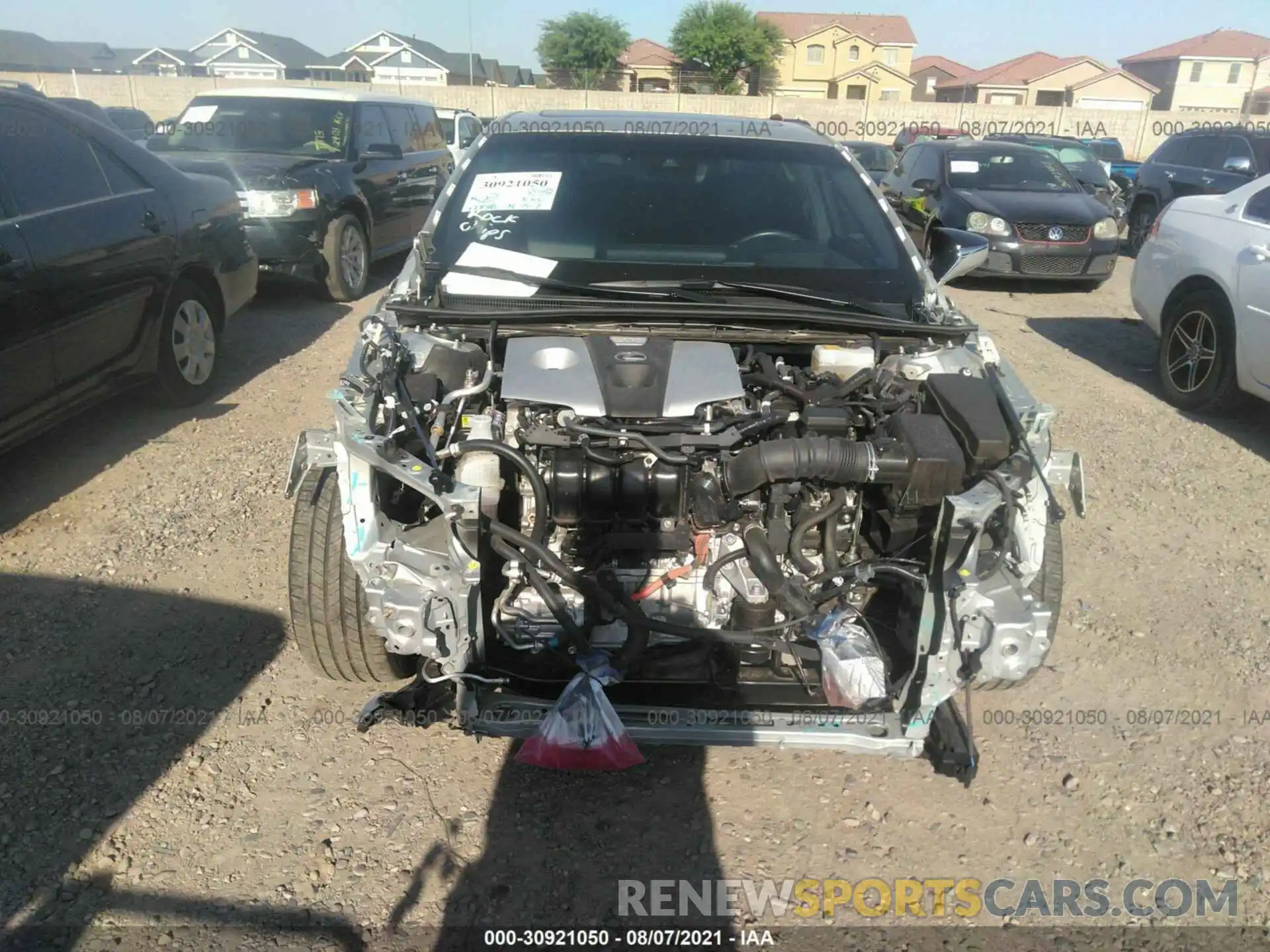 6 Photograph of a damaged car JTHB21B15K2000628 LEXUS ES 2019