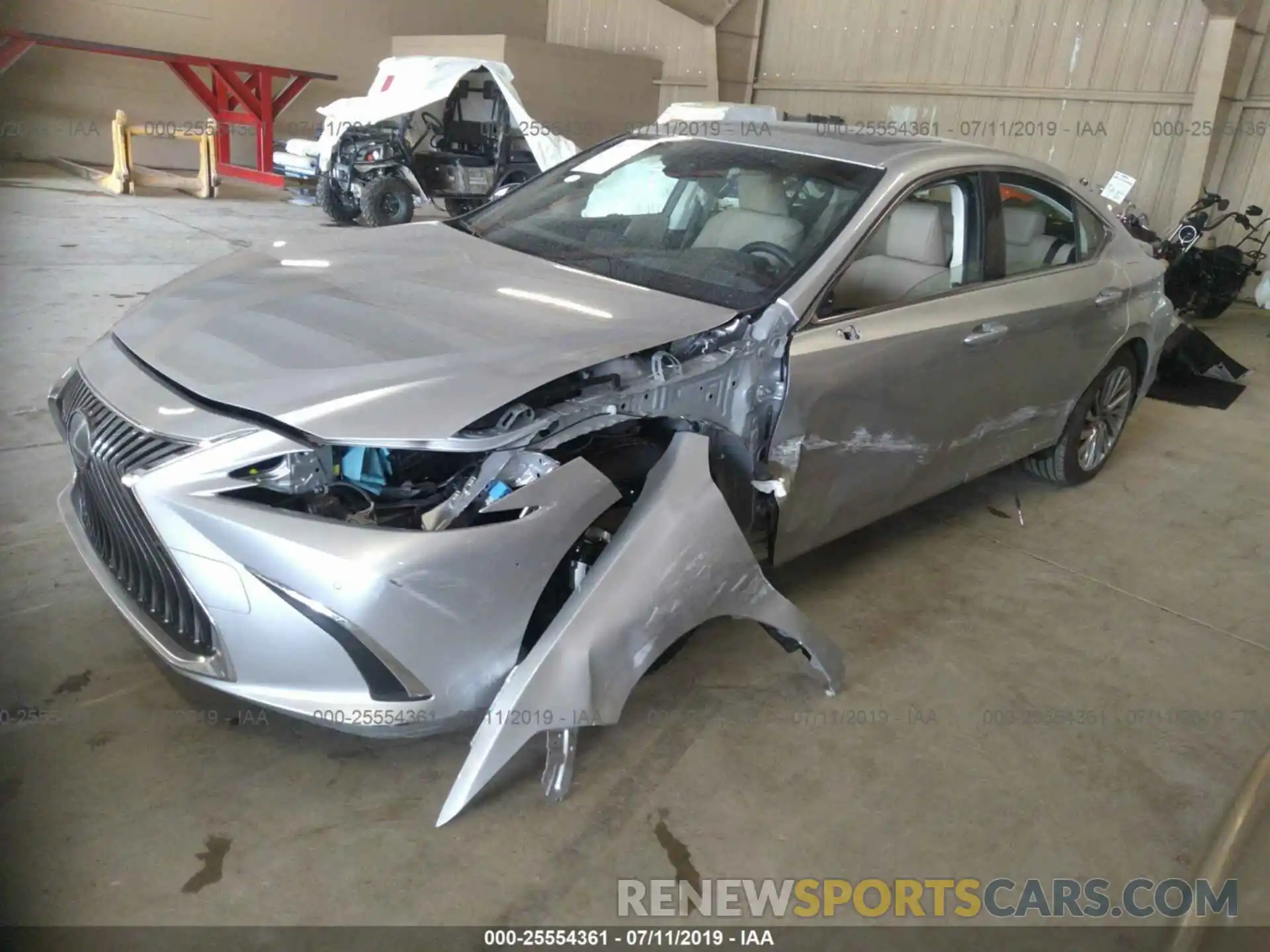 2 Photograph of a damaged car JTHB21B15K2001844 LEXUS ES 2019