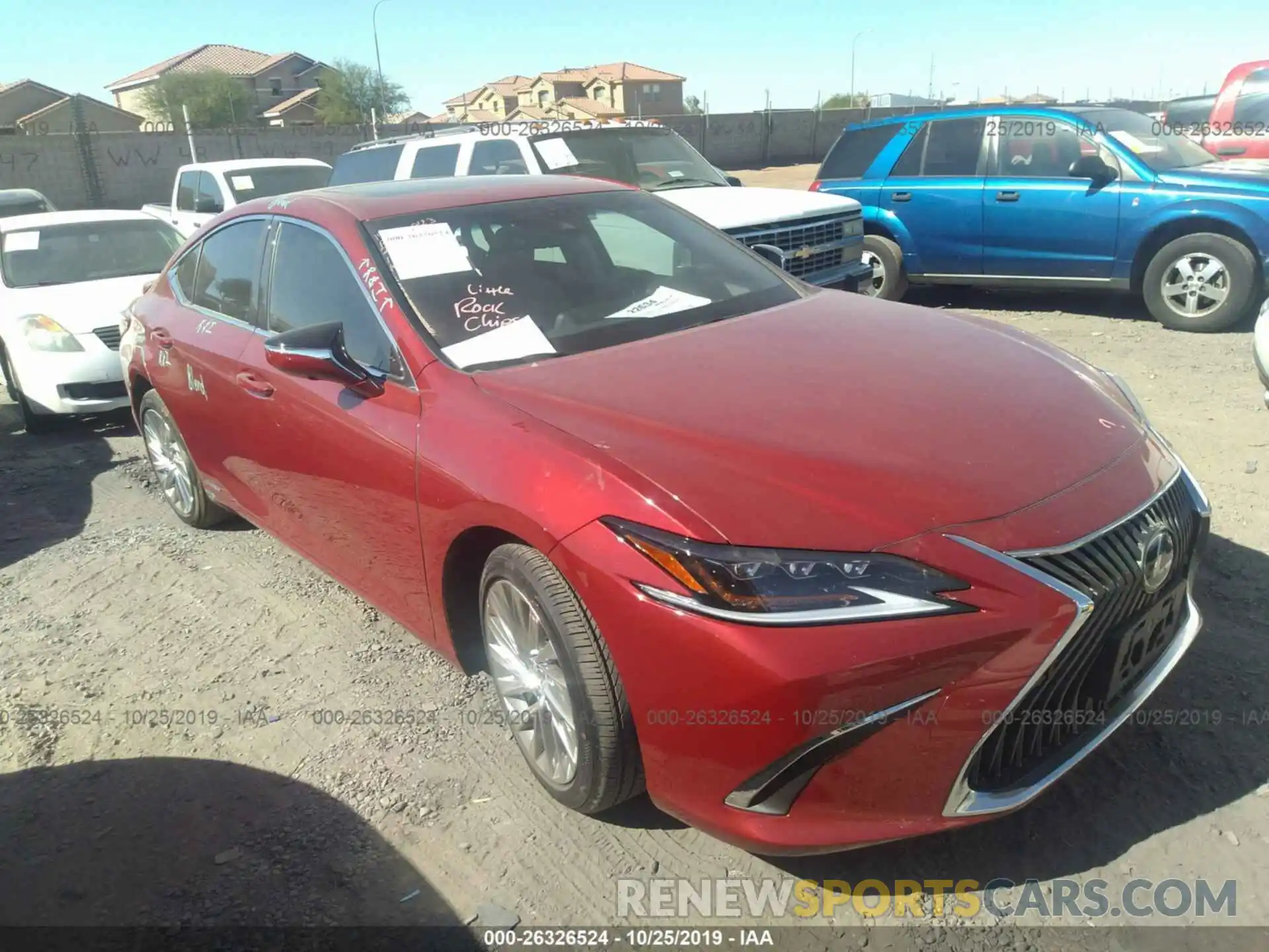 1 Photograph of a damaged car JTHB21B15K2037811 LEXUS ES 2019