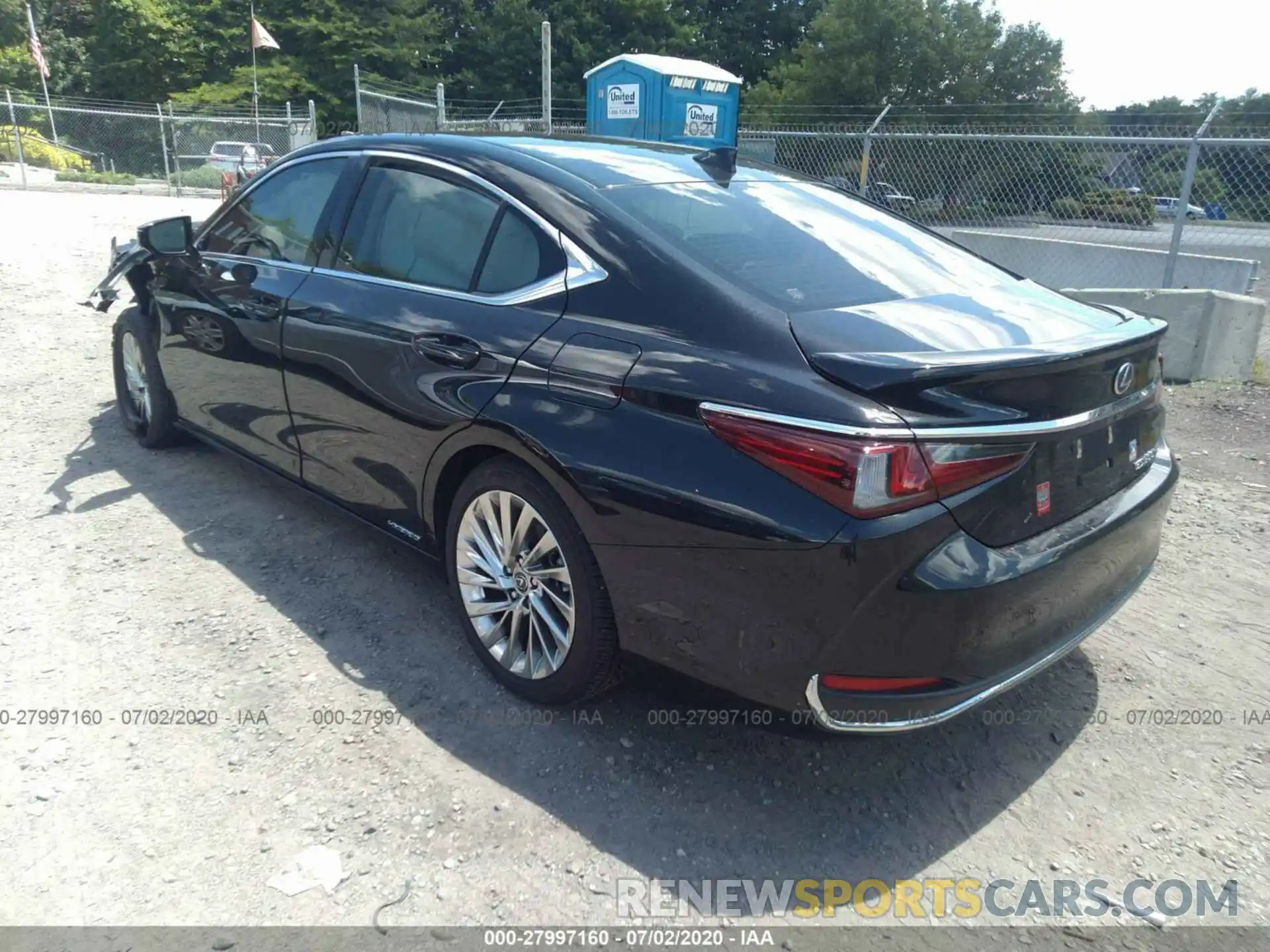 3 Photograph of a damaged car JTHB21B15K2040028 LEXUS ES 2019