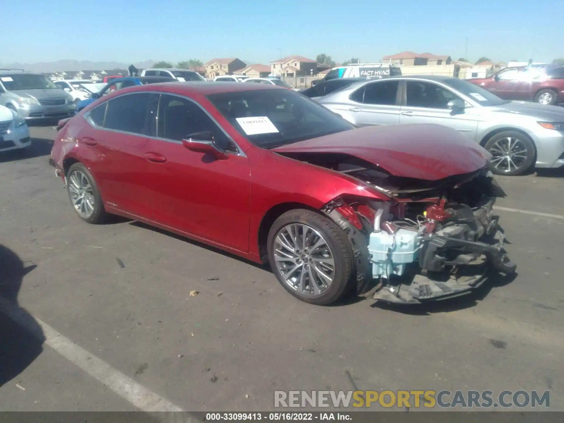 1 Photograph of a damaged car JTHB21B16K2024260 LEXUS ES 2019