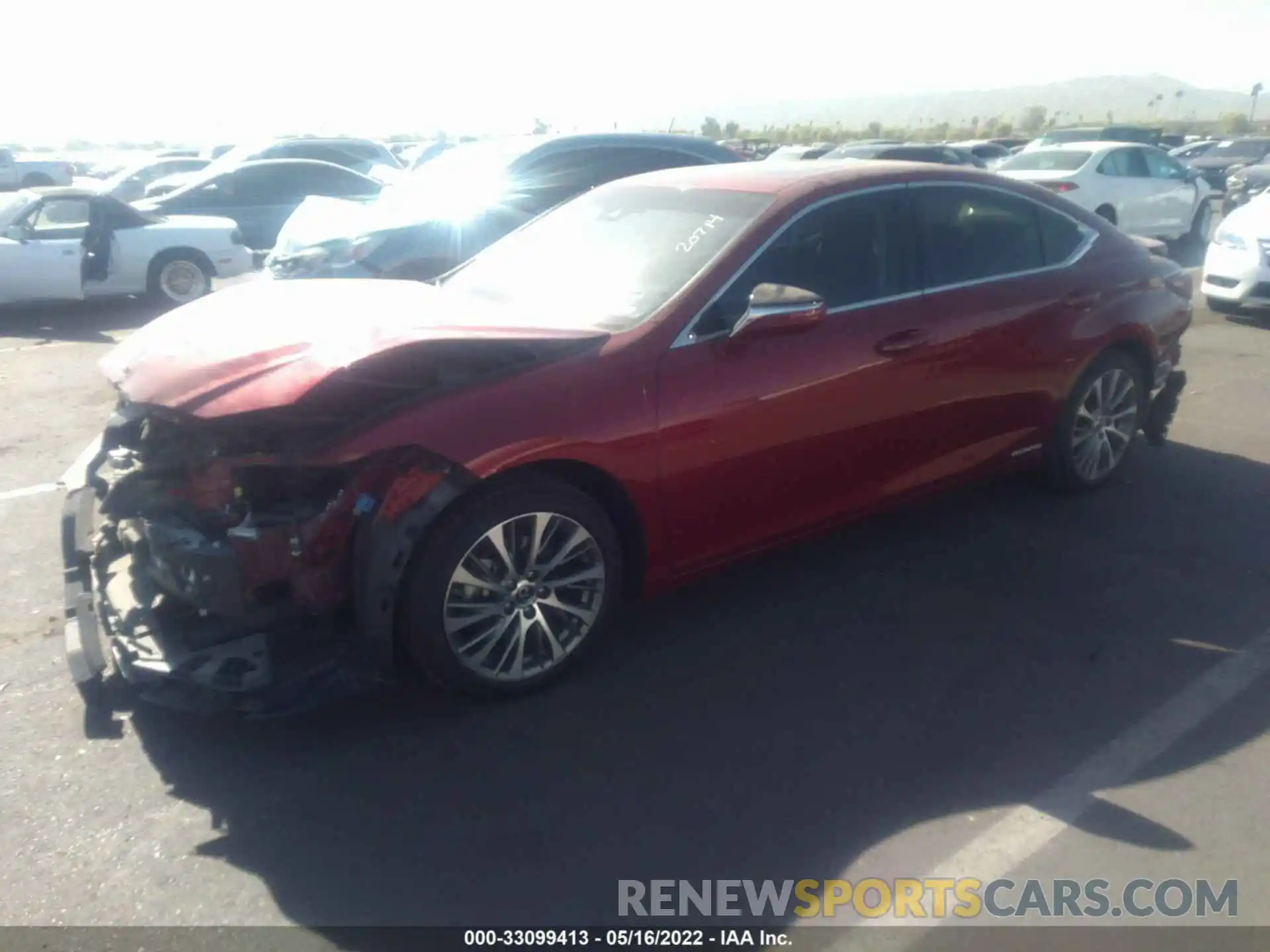 2 Photograph of a damaged car JTHB21B16K2024260 LEXUS ES 2019