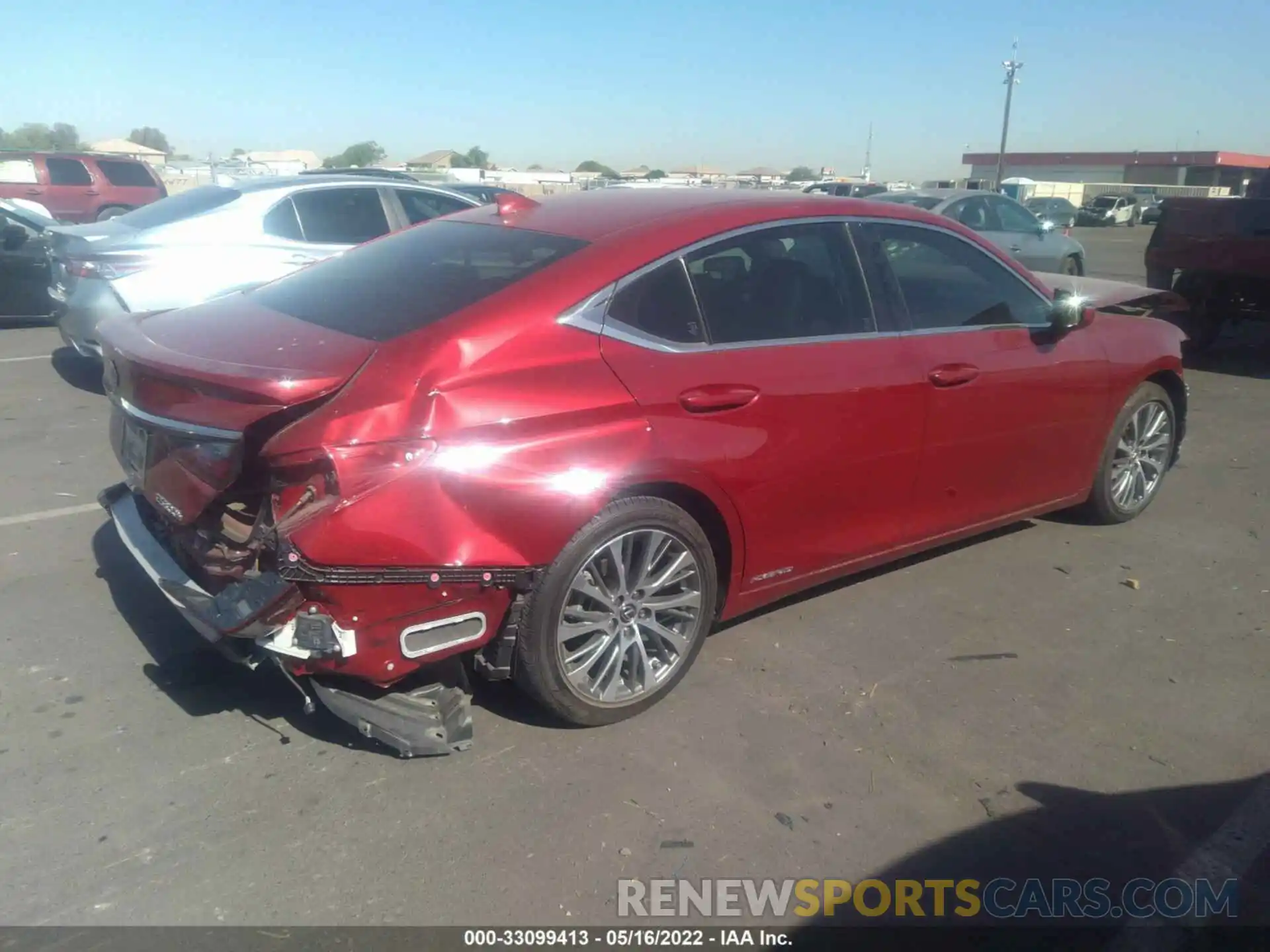 4 Photograph of a damaged car JTHB21B16K2024260 LEXUS ES 2019