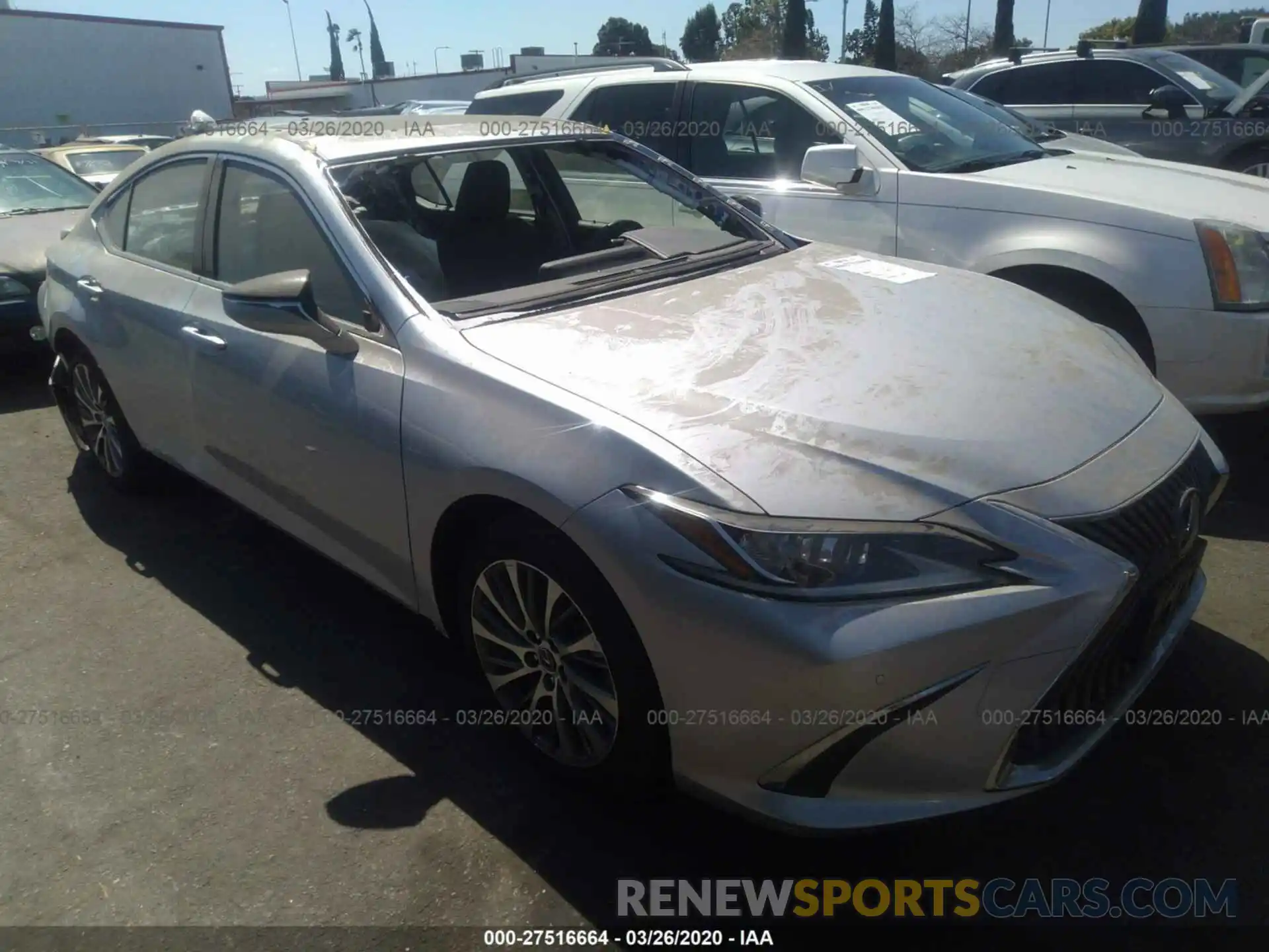 1 Photograph of a damaged car JTHB21B16K2033573 LEXUS ES 2019