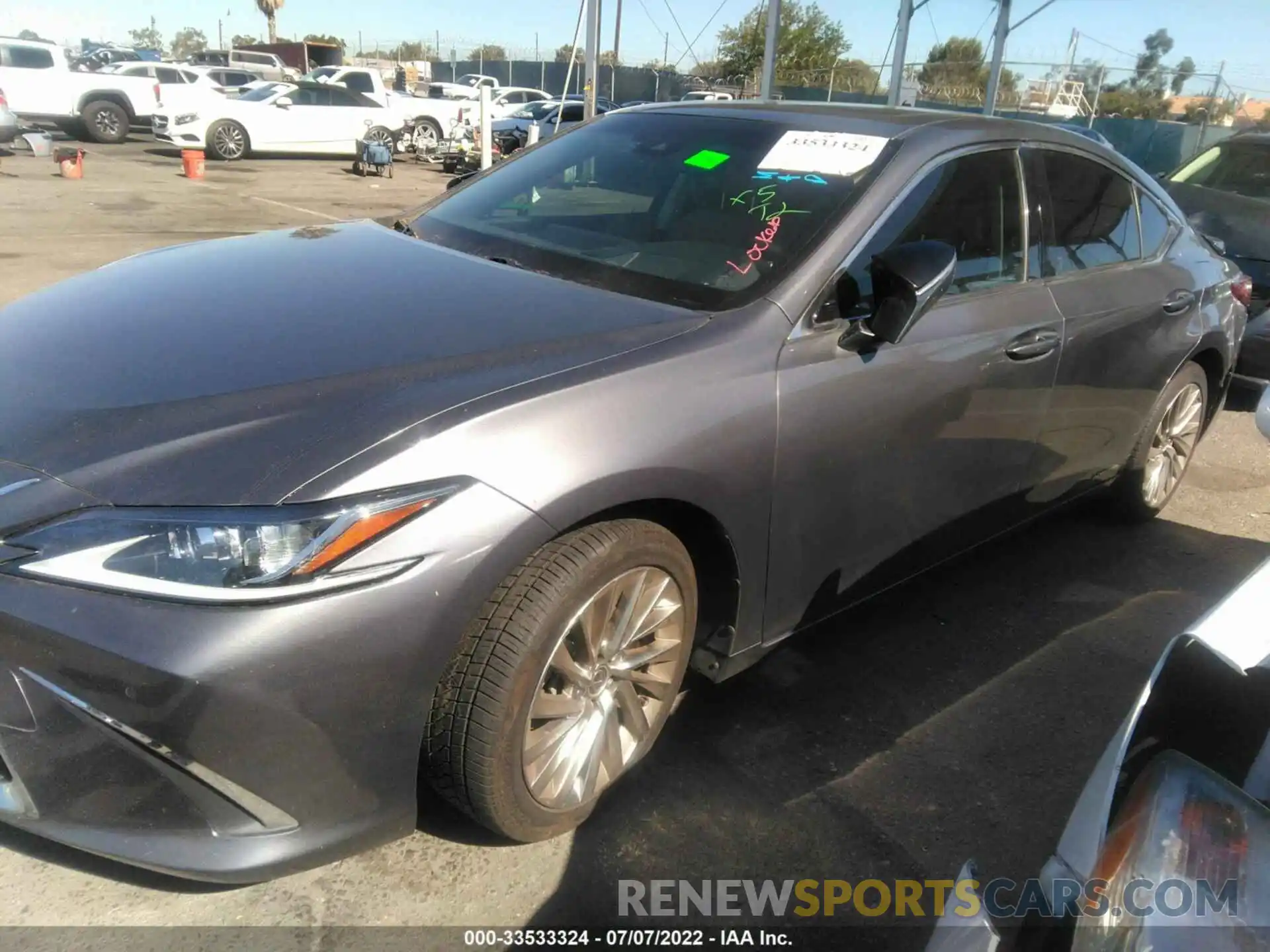 2 Photograph of a damaged car JTHB21B16K2038370 LEXUS ES 2019