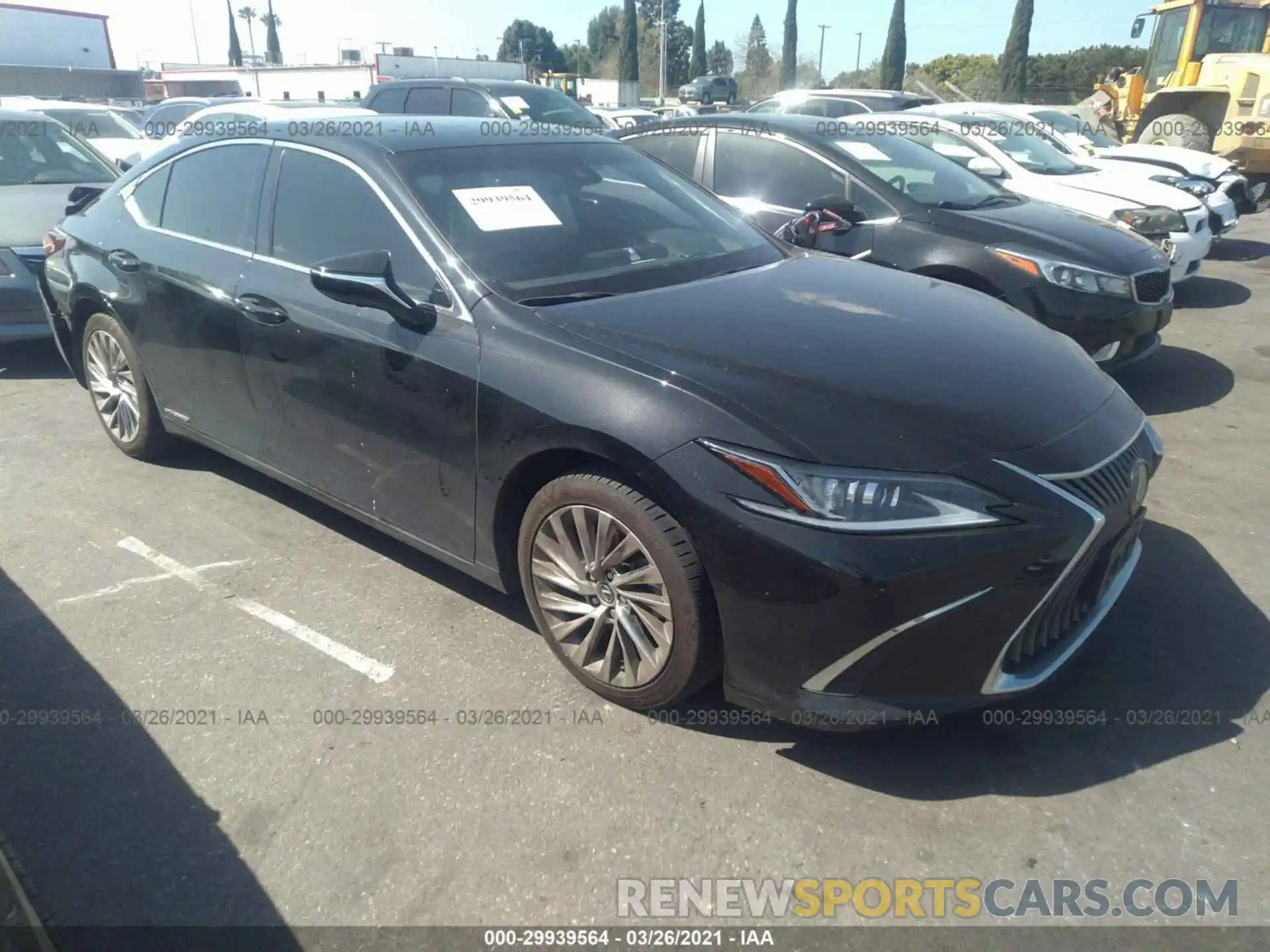 1 Photograph of a damaged car JTHB21B17K2024610 LEXUS ES 2019