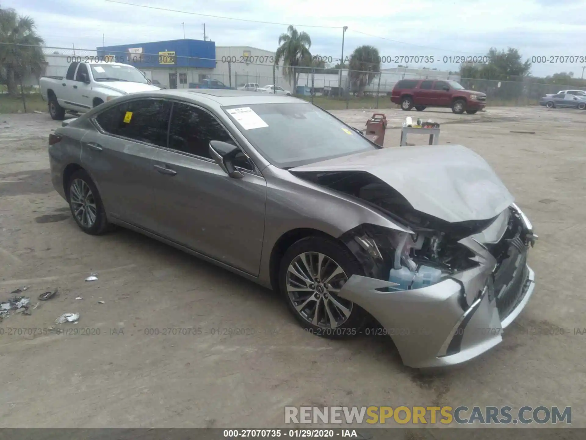 1 Photograph of a damaged car JTHB21B17K2032691 LEXUS ES 2019