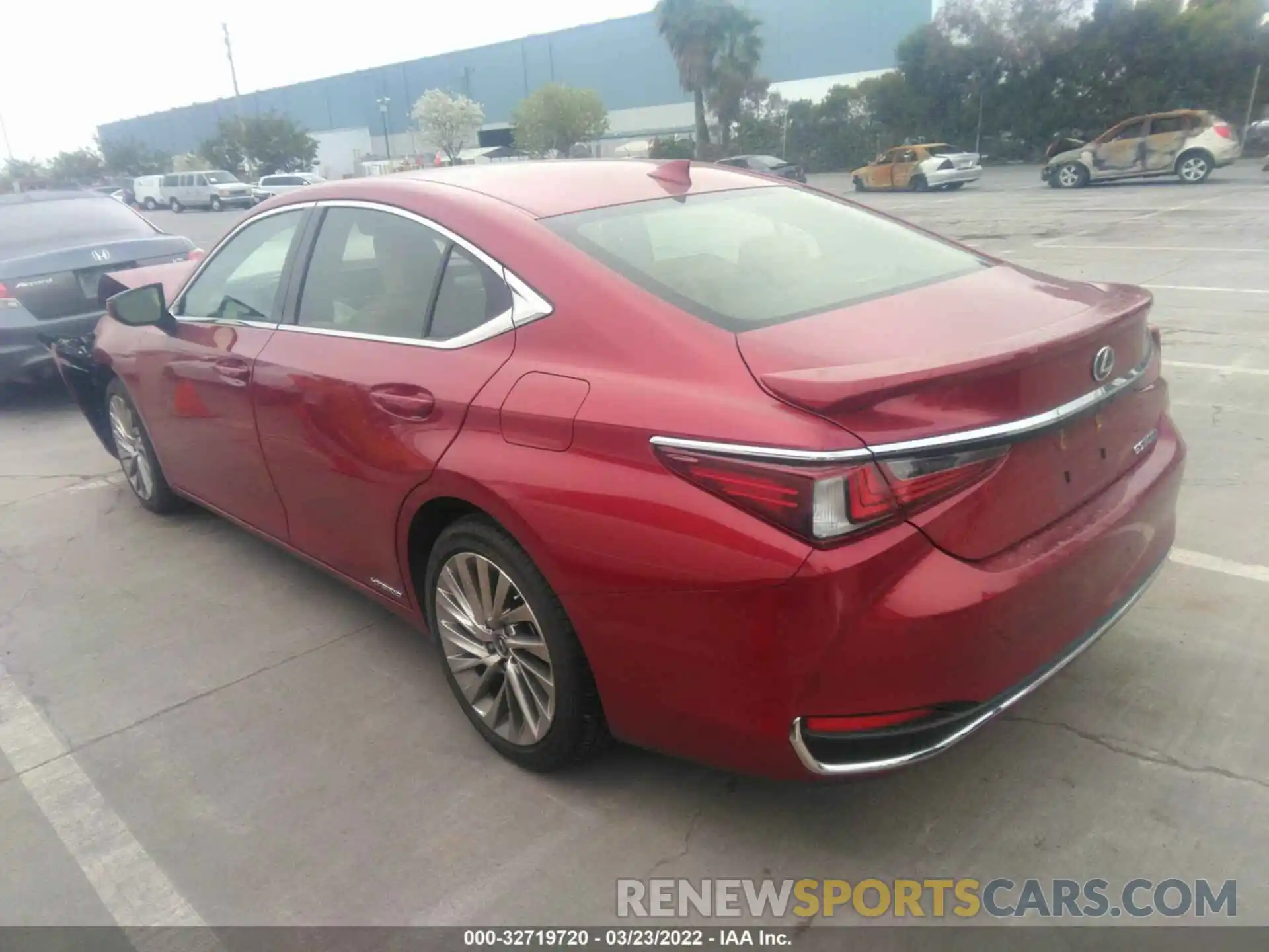 3 Photograph of a damaged car JTHB21B19K2025757 LEXUS ES 2019