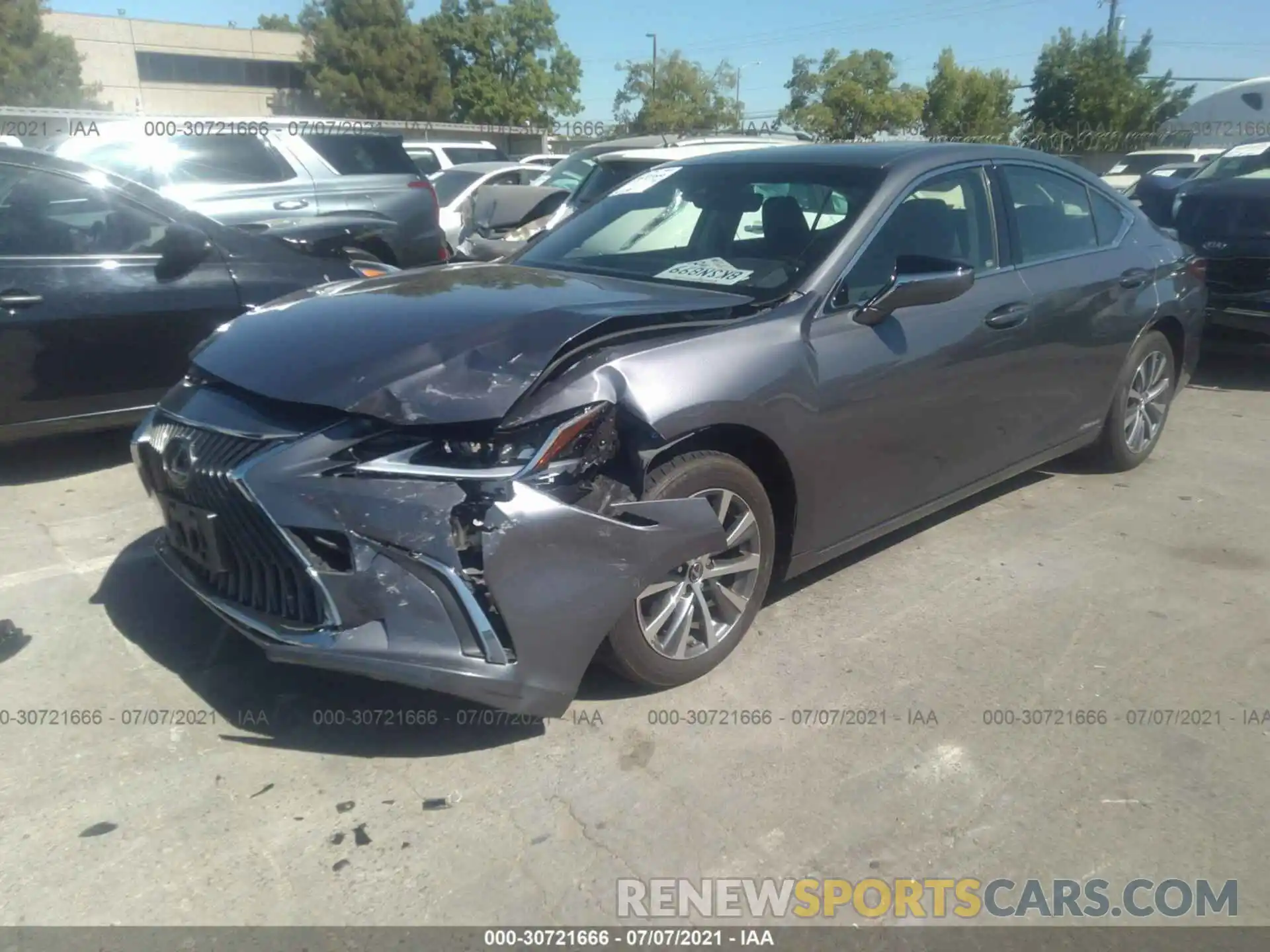 2 Photograph of a damaged car JTHB21B19K2035446 LEXUS ES 2019