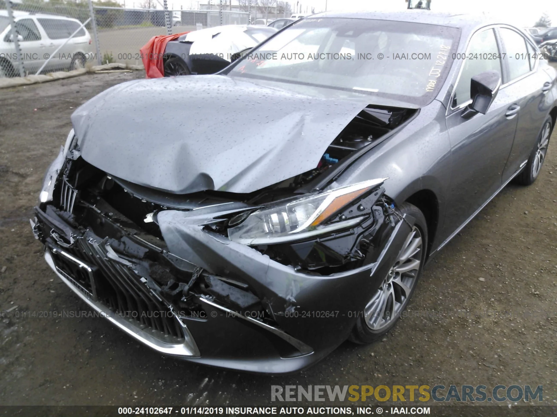 2 Photograph of a damaged car JTHB21B1XK2001810 LEXUS ES 2019