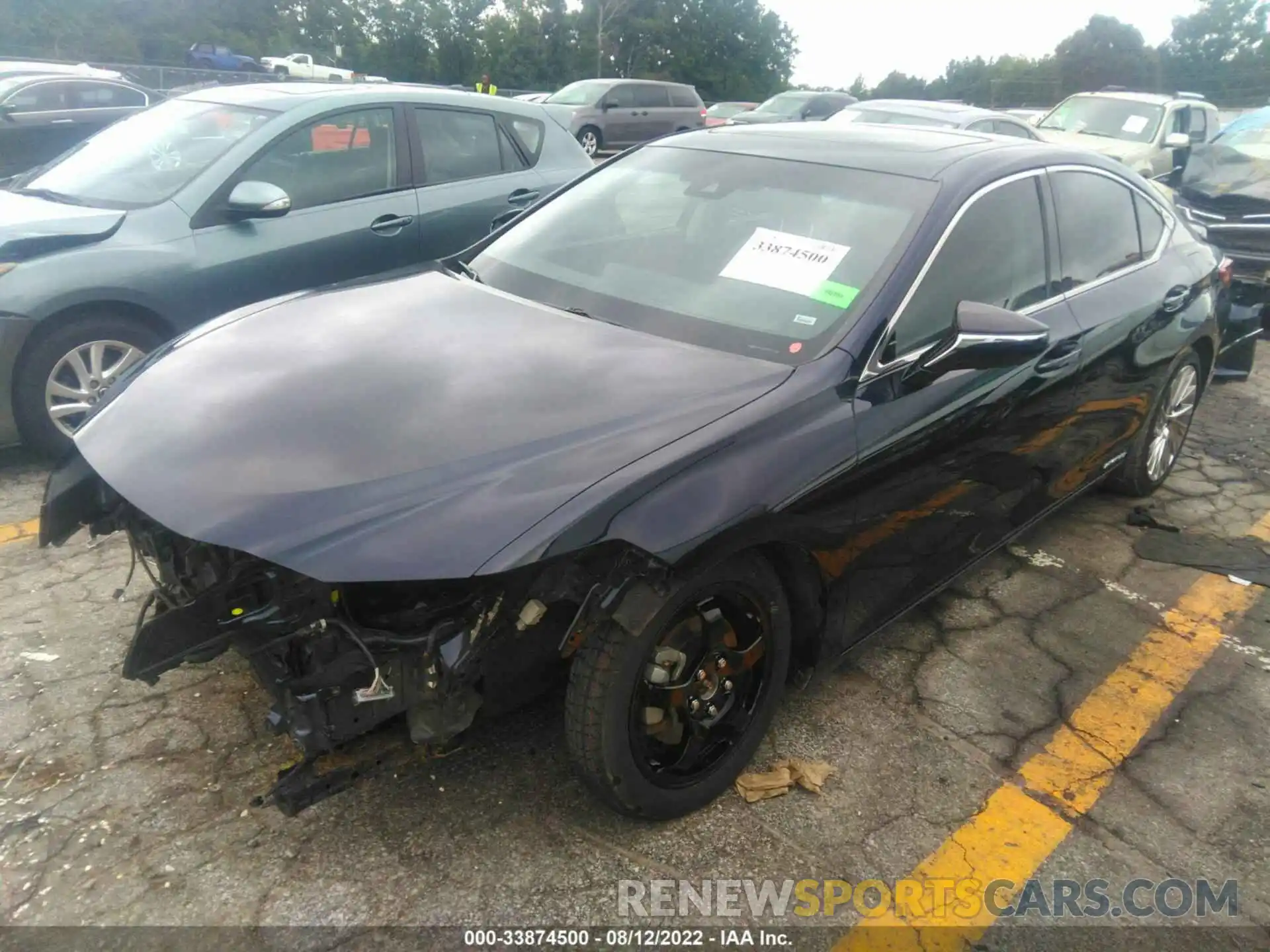 2 Photograph of a damaged car JTHB21B1XK2022737 LEXUS ES 2019