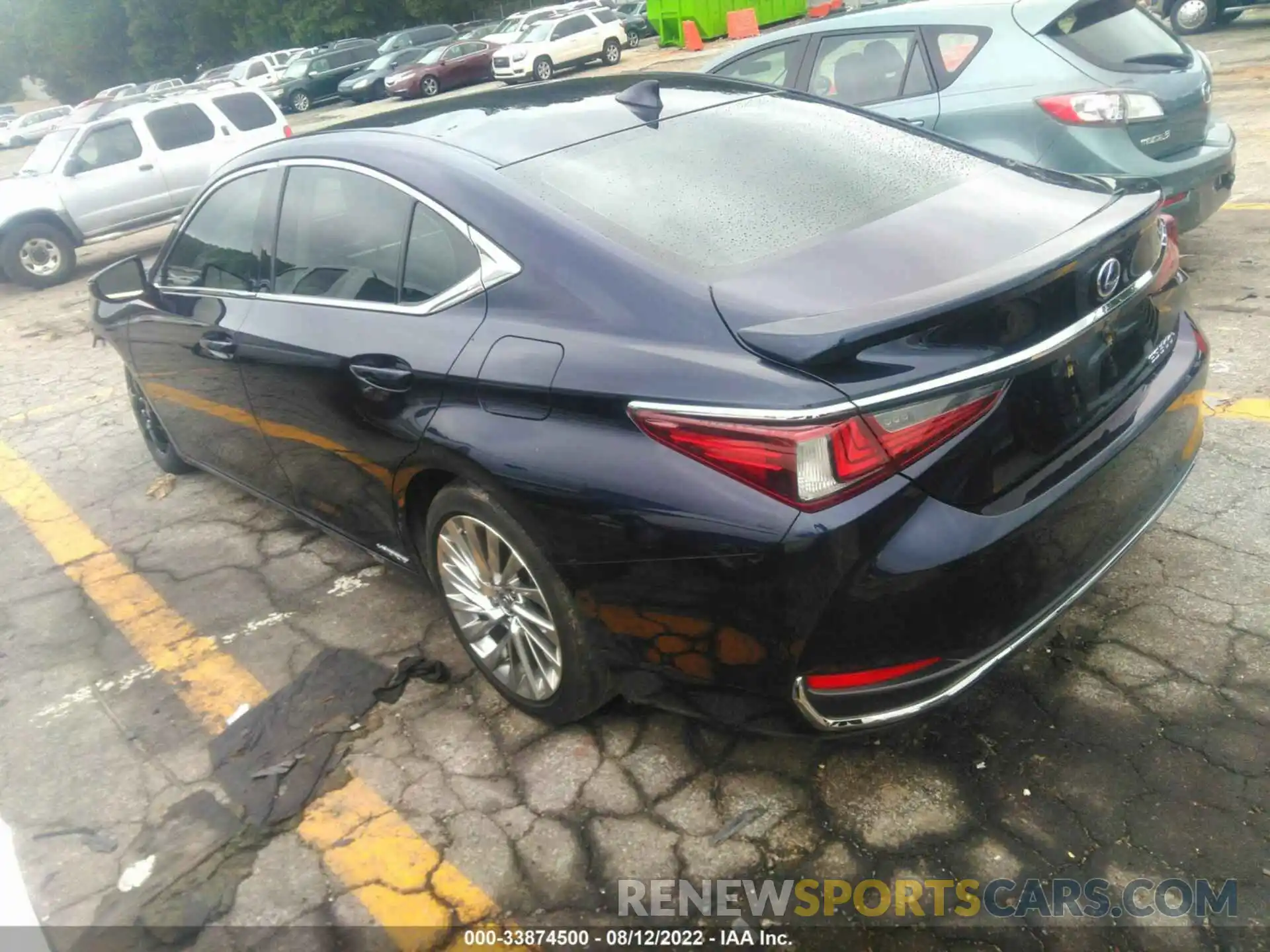 3 Photograph of a damaged car JTHB21B1XK2022737 LEXUS ES 2019