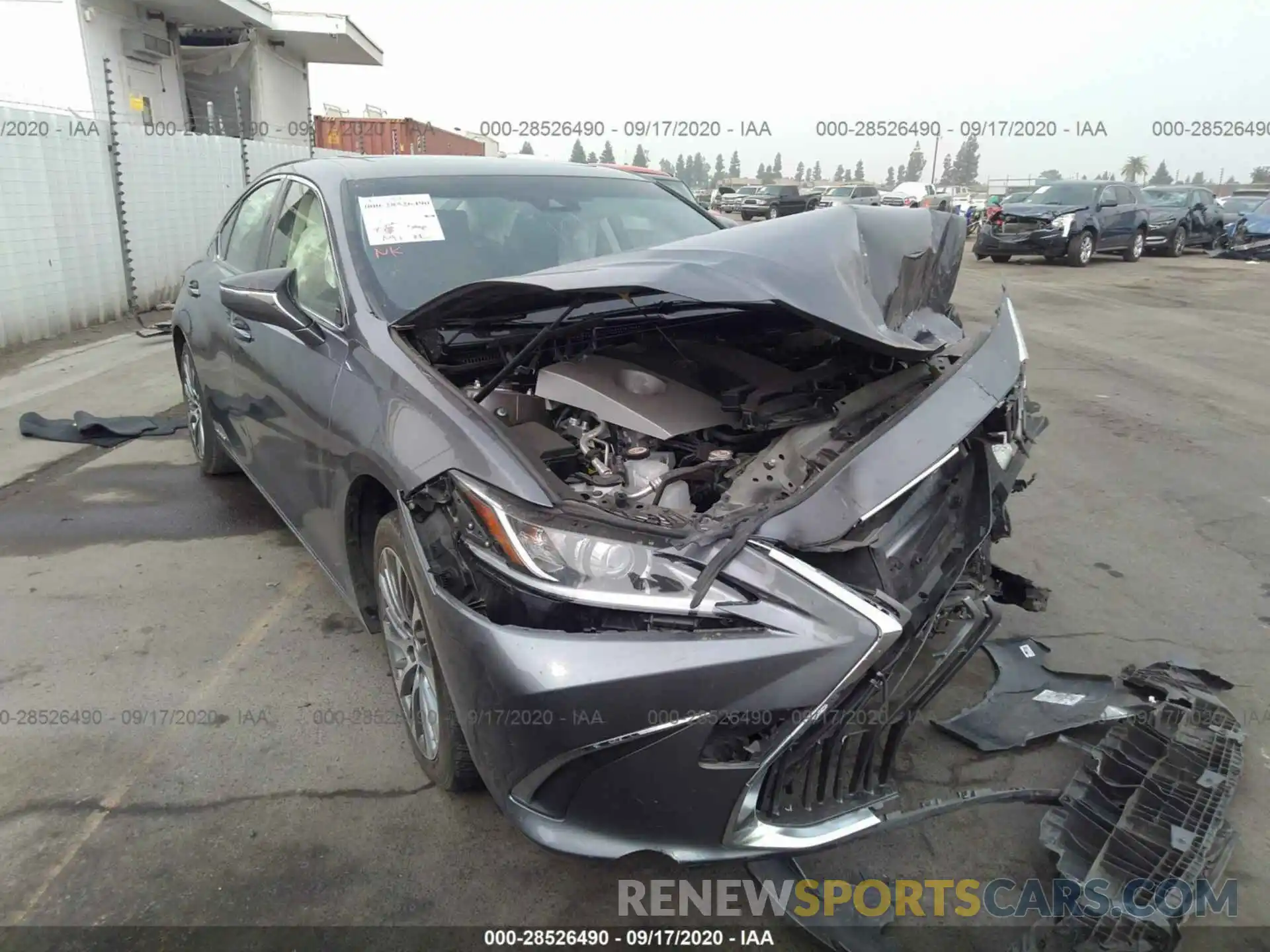 1 Photograph of a damaged car JTHB21B1XK2023385 LEXUS ES 2019