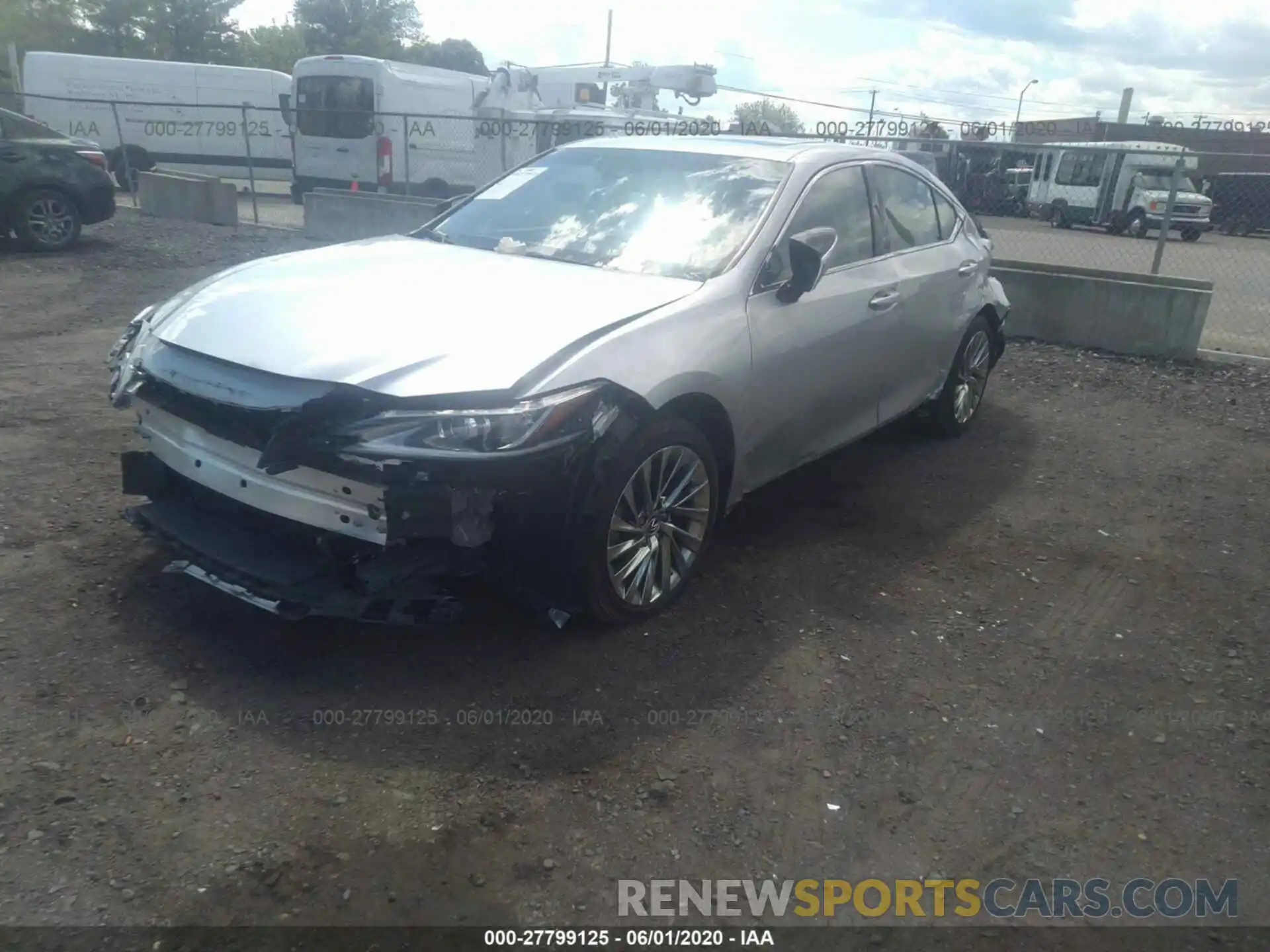 2 Photograph of a damaged car JTHB21B1XK2026223 LEXUS ES 2019