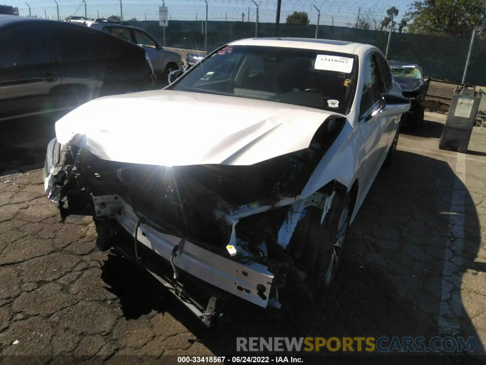 2 Photograph of a damaged car JTHB21B1XK2029770 LEXUS ES 2019