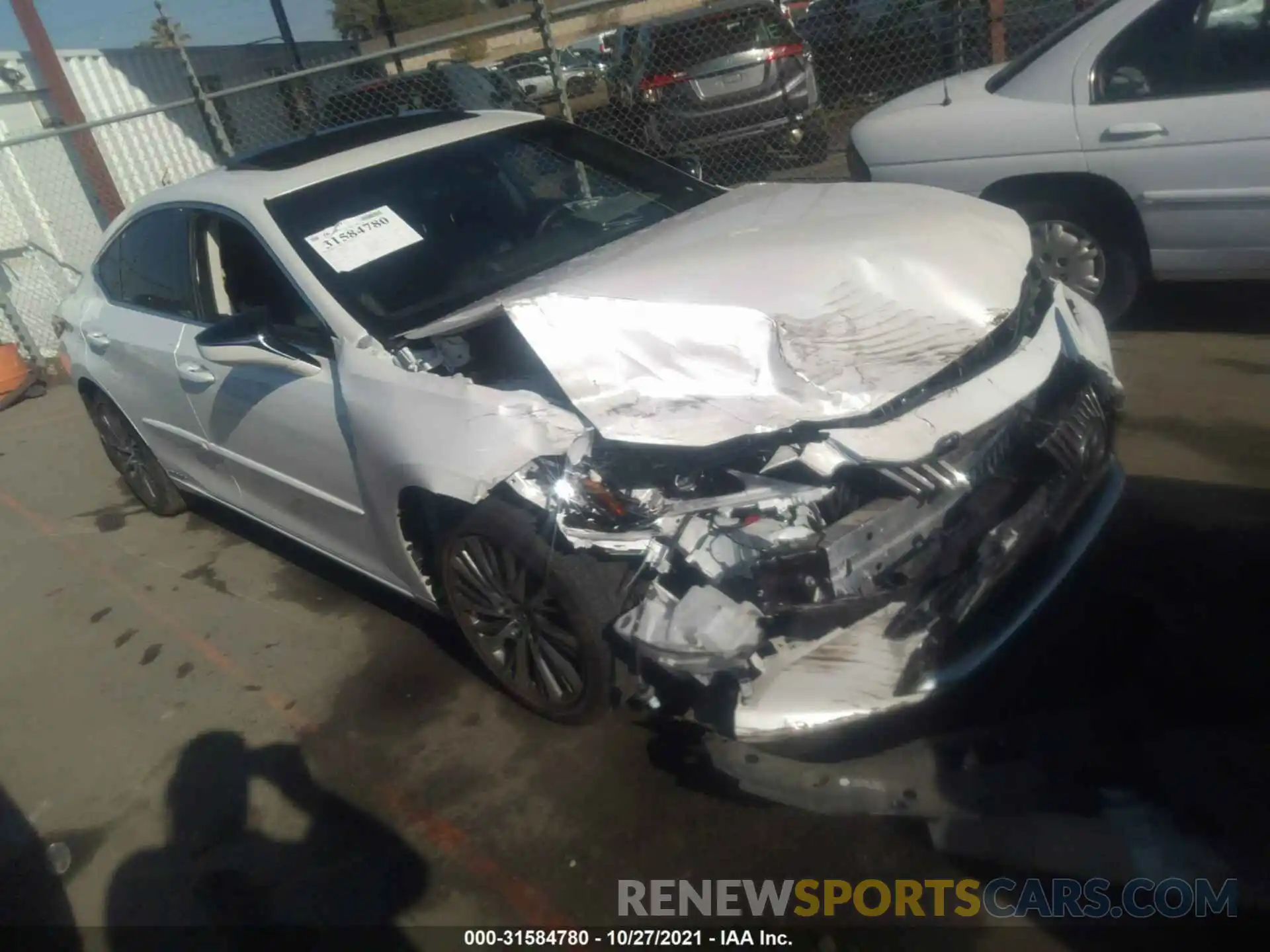 1 Photograph of a damaged car JTHB21B1XK2037450 LEXUS ES 2019