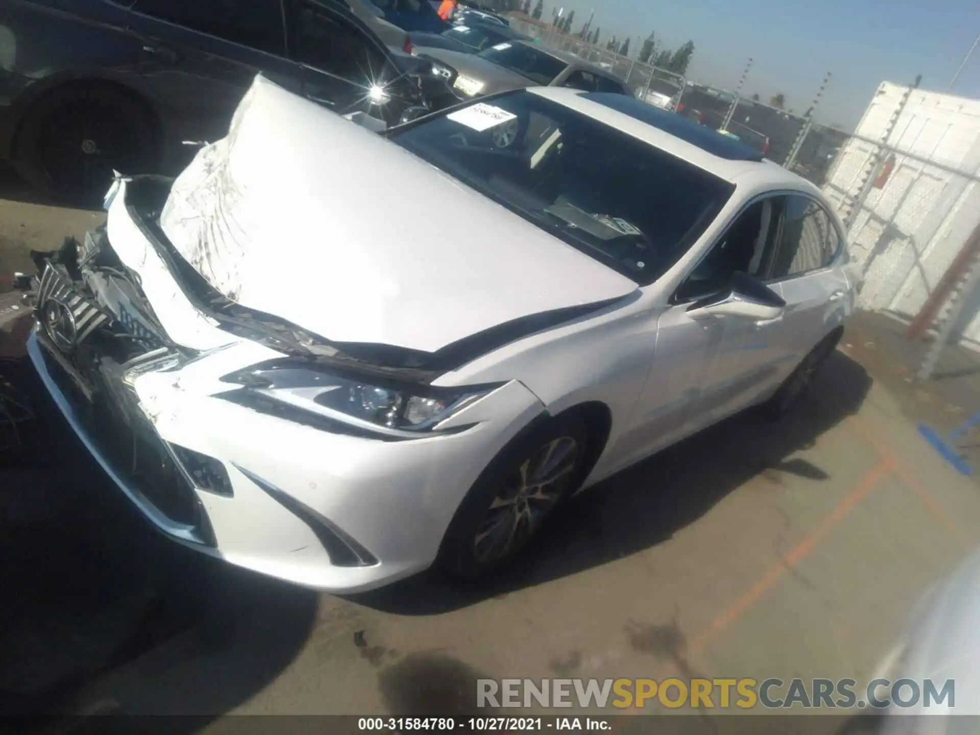 2 Photograph of a damaged car JTHB21B1XK2037450 LEXUS ES 2019