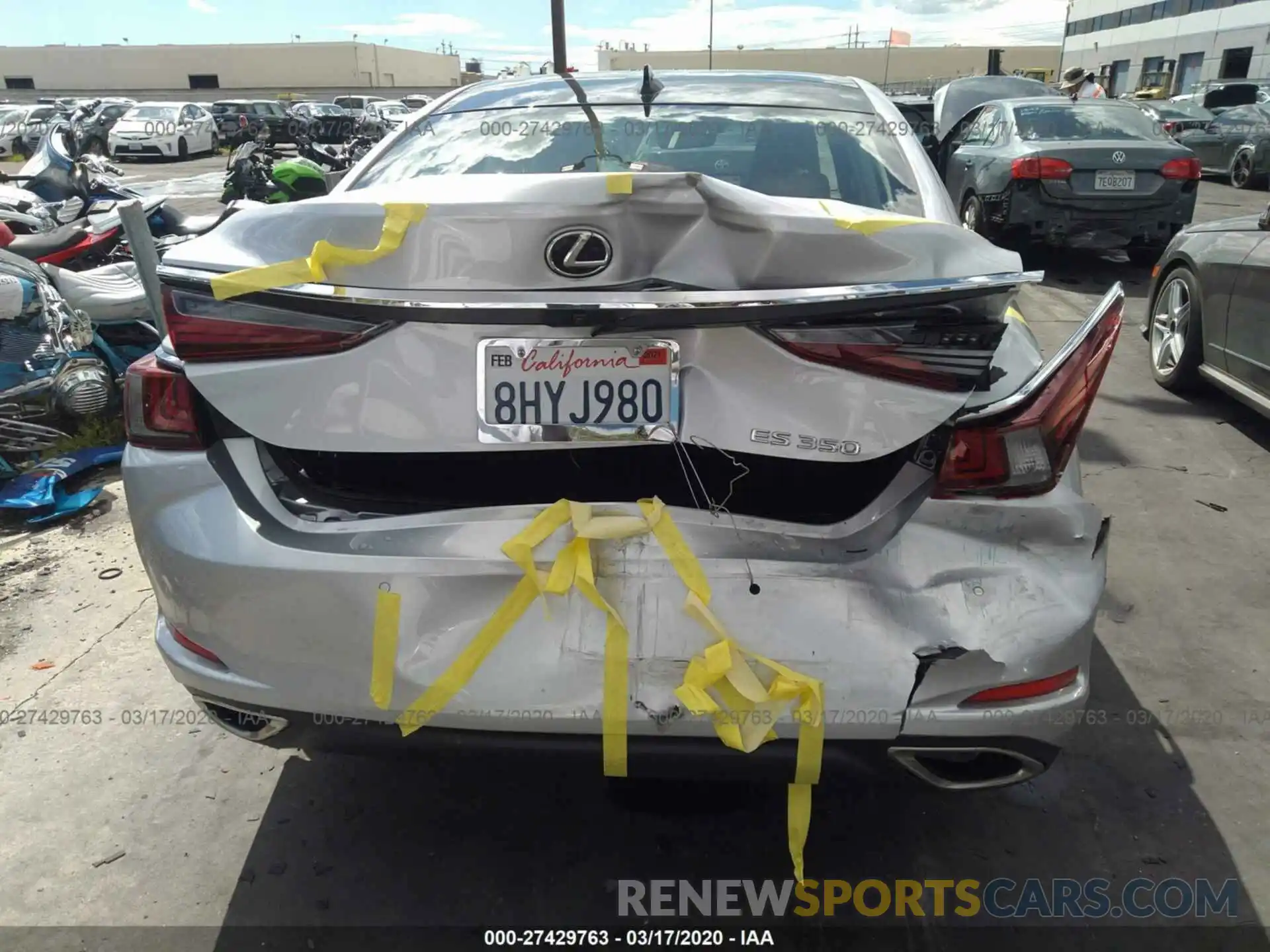 6 Photograph of a damaged car JTHBZ1B10K2004839 LEXUS ES 2019