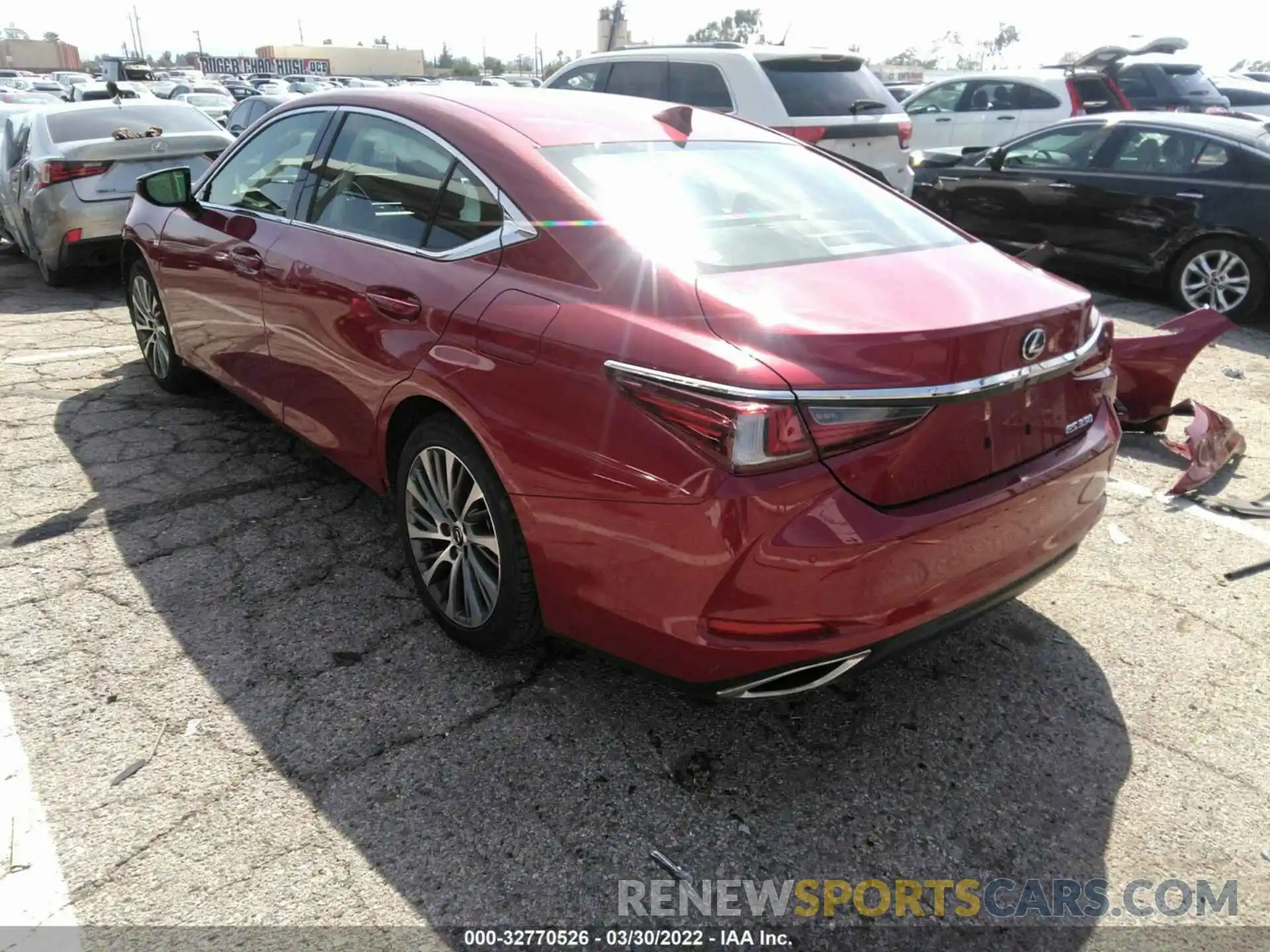 3 Photograph of a damaged car JTHBZ1B12K2004938 LEXUS ES 2019