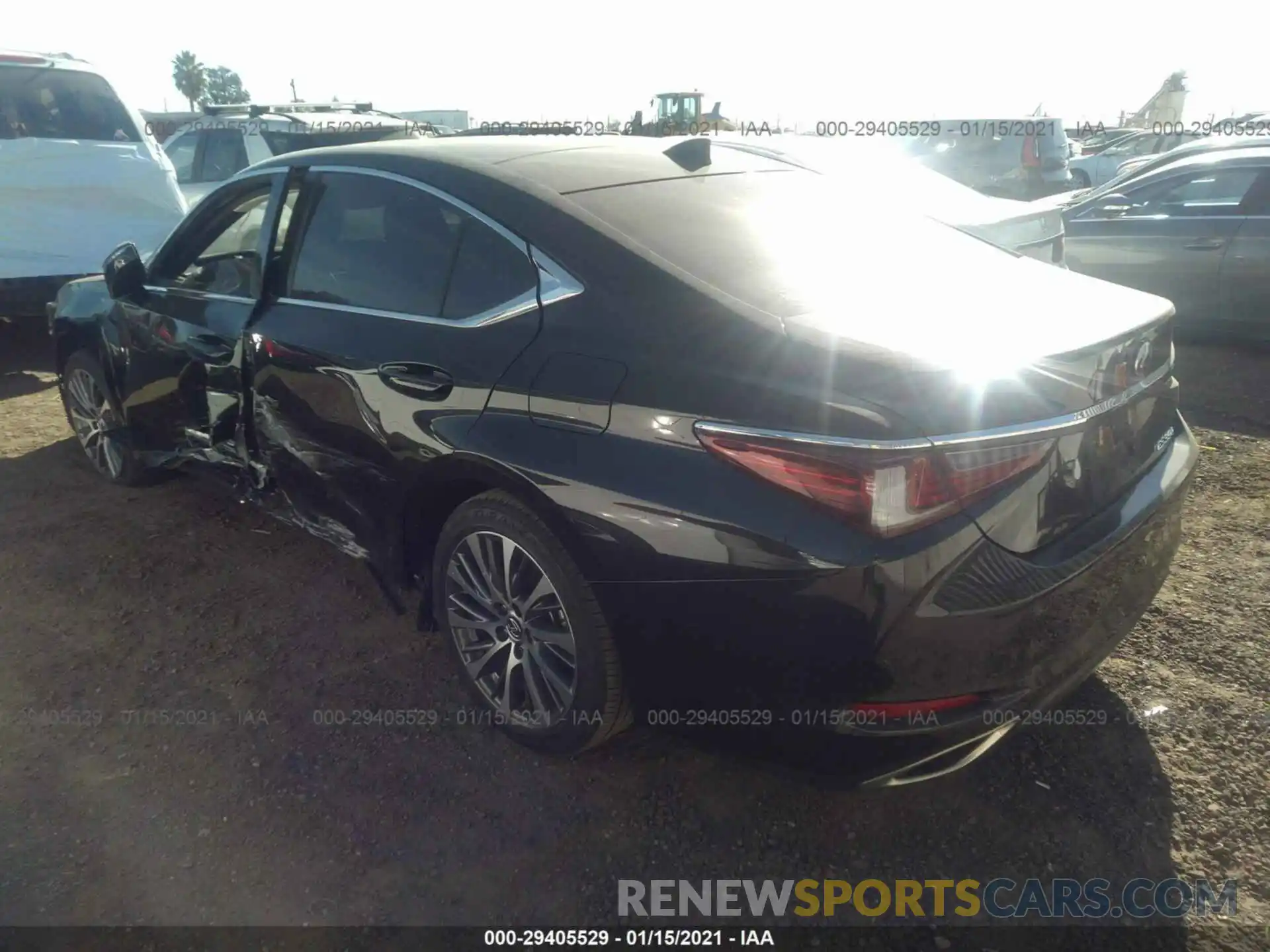 3 Photograph of a damaged car JTHBZ1B12K2005040 LEXUS ES 2019