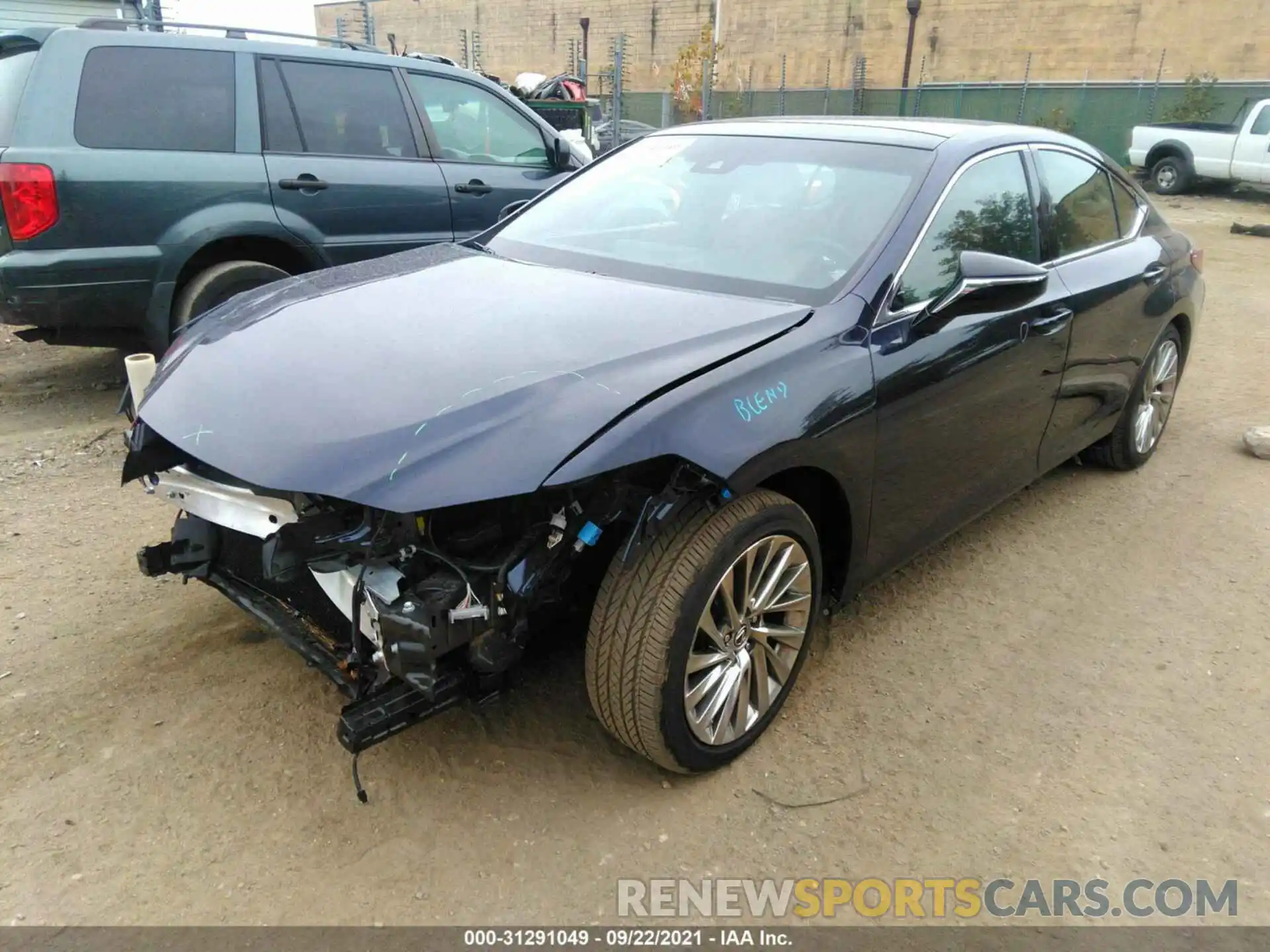 2 Photograph of a damaged car JTHBZ1B15K2002603 LEXUS ES 2019