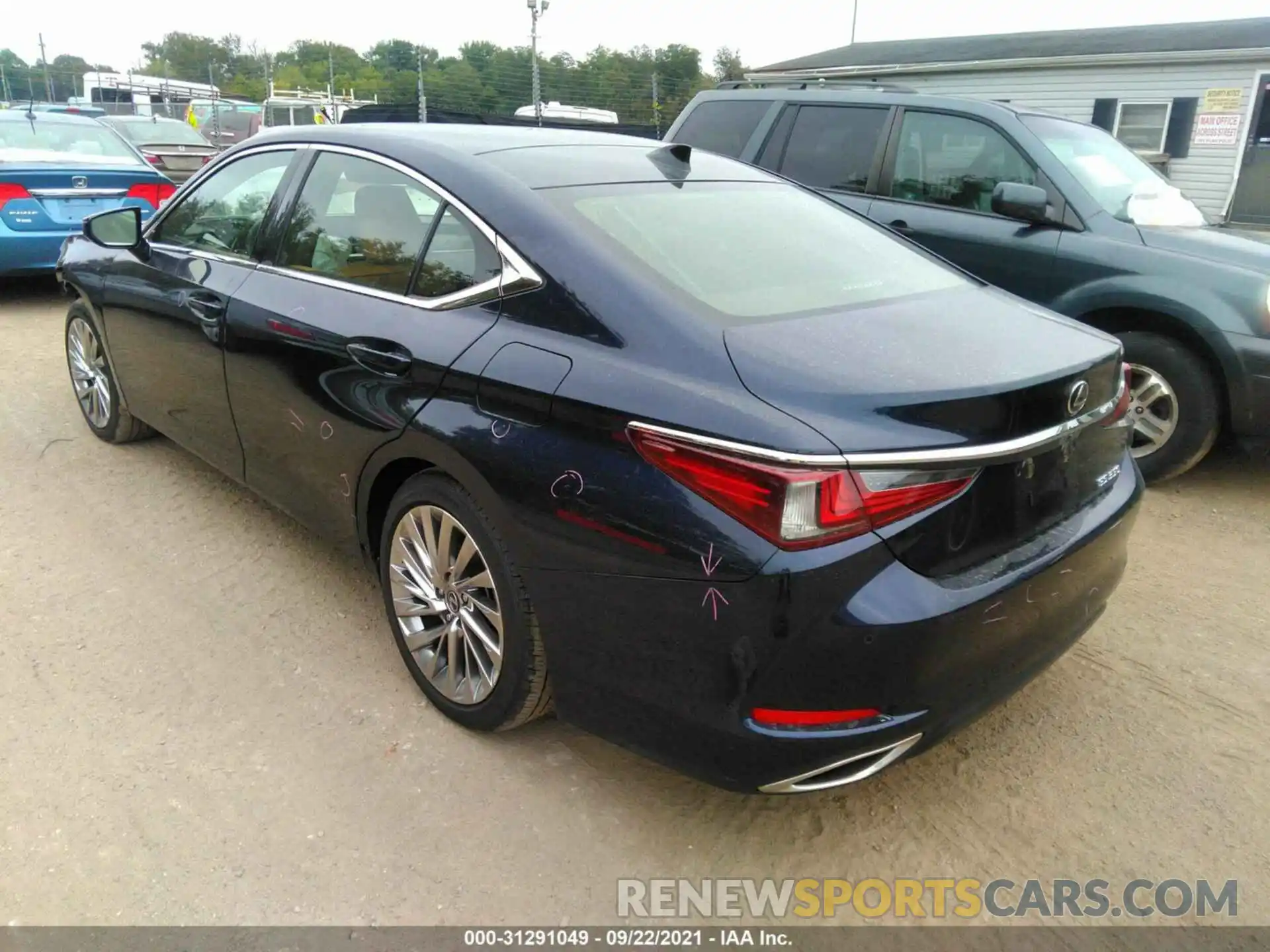 3 Photograph of a damaged car JTHBZ1B15K2002603 LEXUS ES 2019