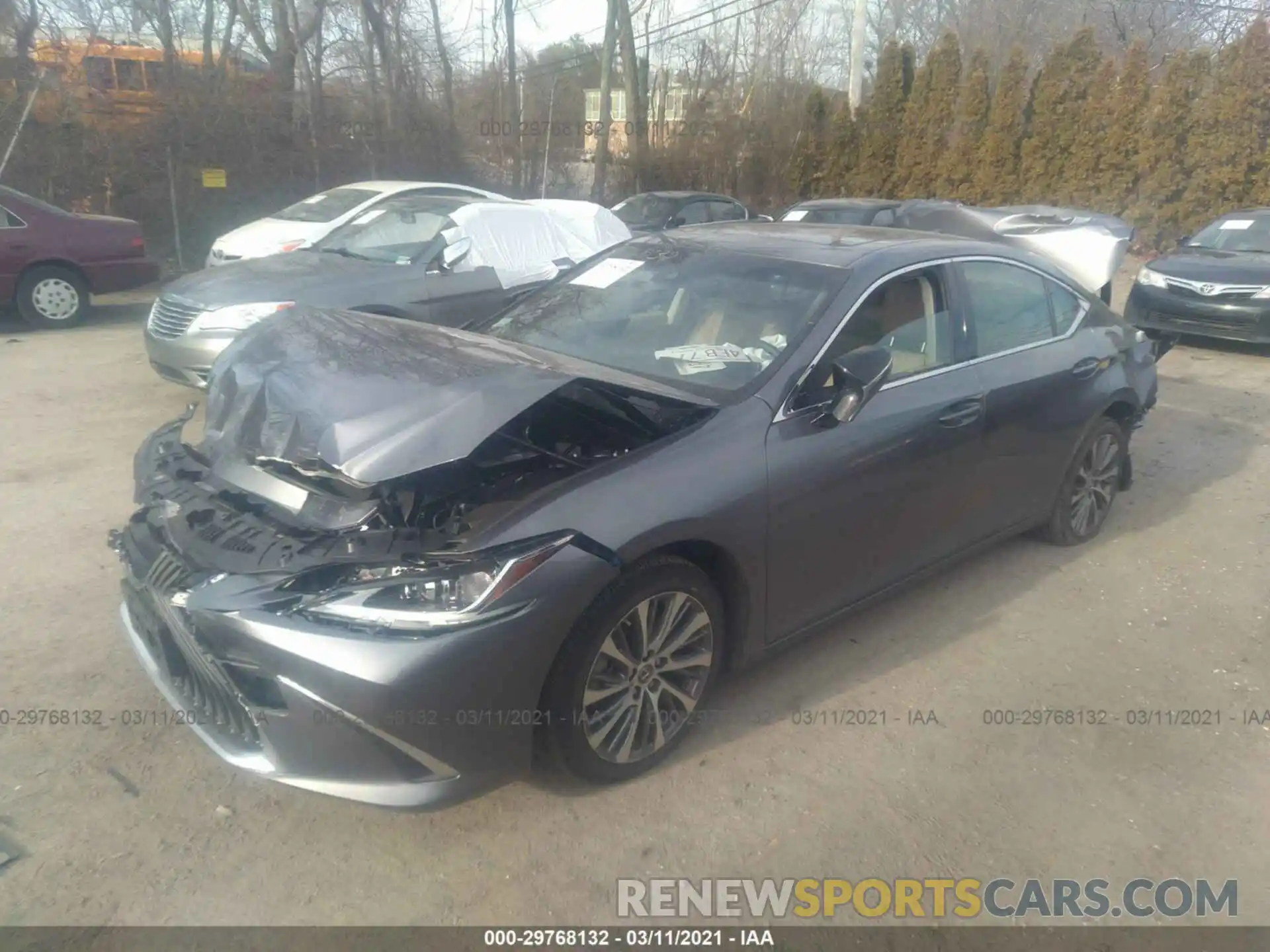 2 Photograph of a damaged car JTHBZ1B1XK2004833 LEXUS ES 2019