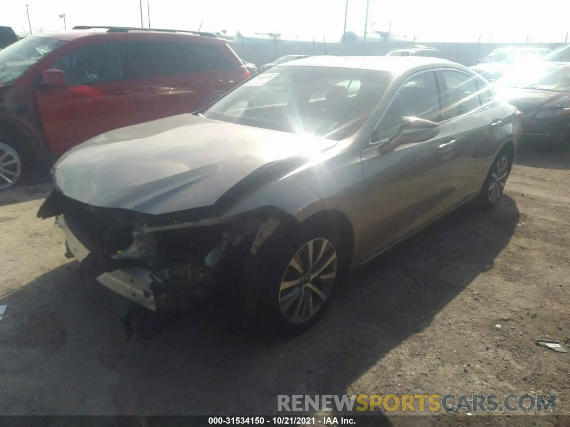 2 Photograph of a damaged car 58ACZ1B16LU067153 LEXUS ES 2020