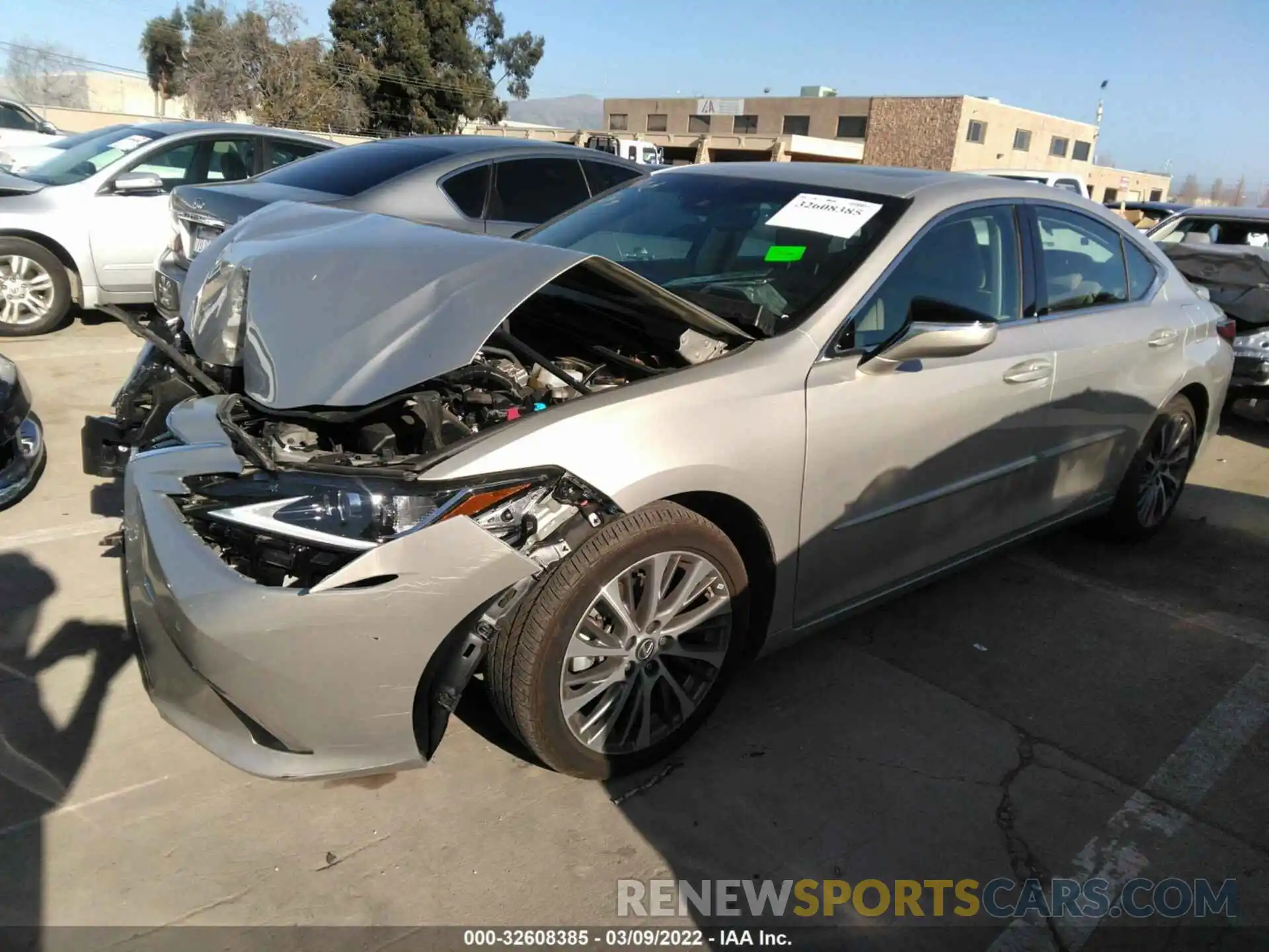 2 Photograph of a damaged car 58AD21B10LU008270 LEXUS ES 2020