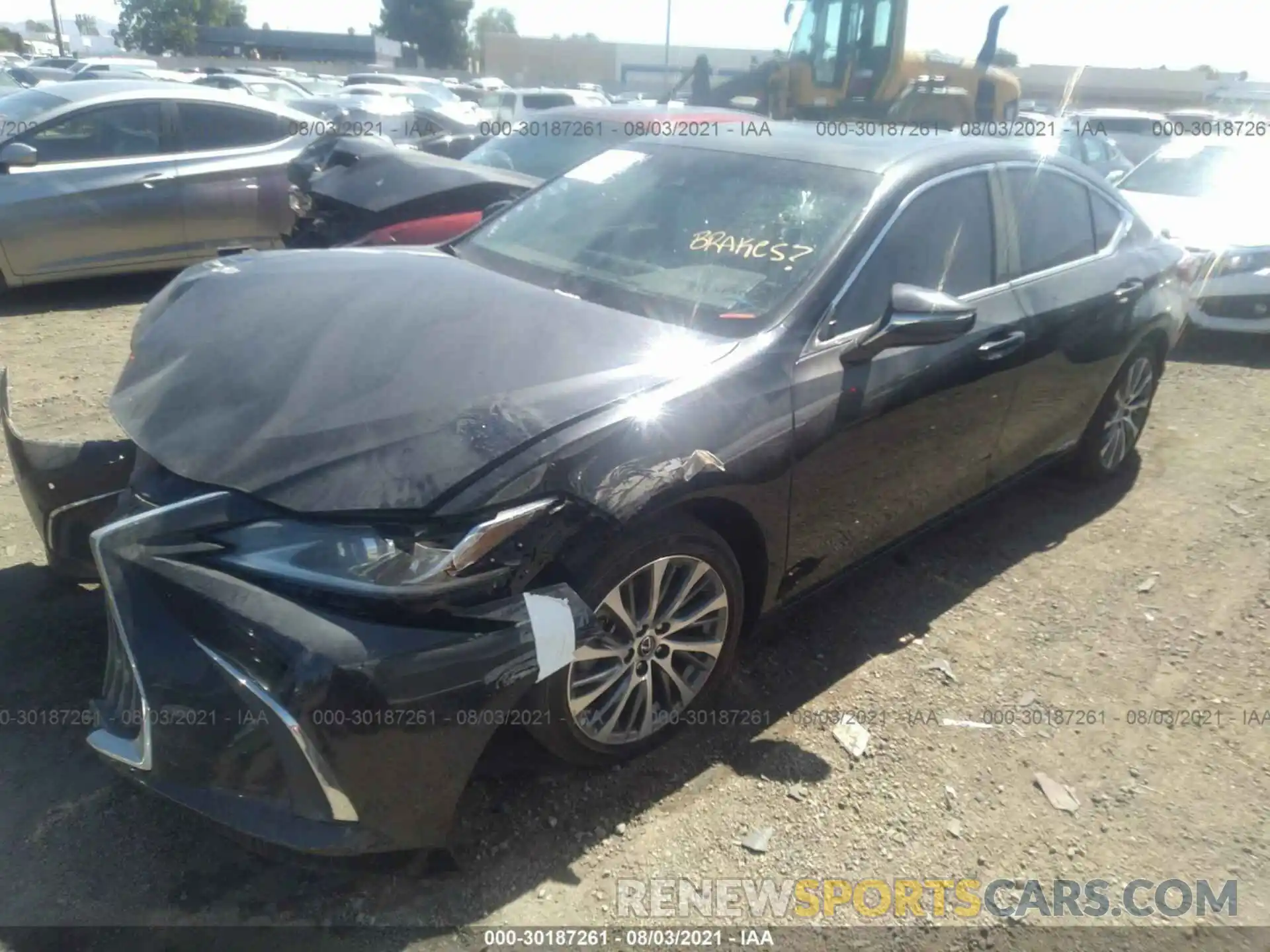 2 Photograph of a damaged car 58AD21B15LU011021 LEXUS ES 2020