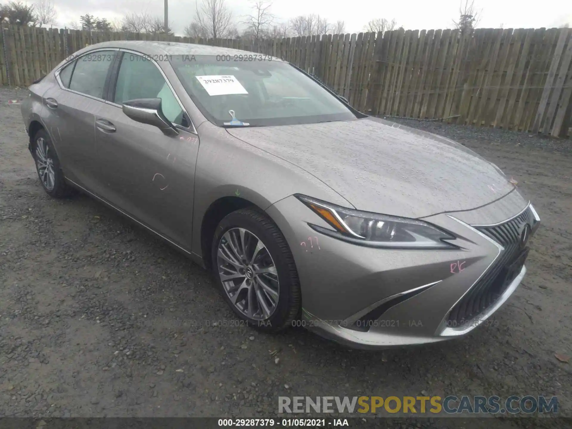 1 Photograph of a damaged car 58ADZ1B10LU053270 LEXUS ES 2020