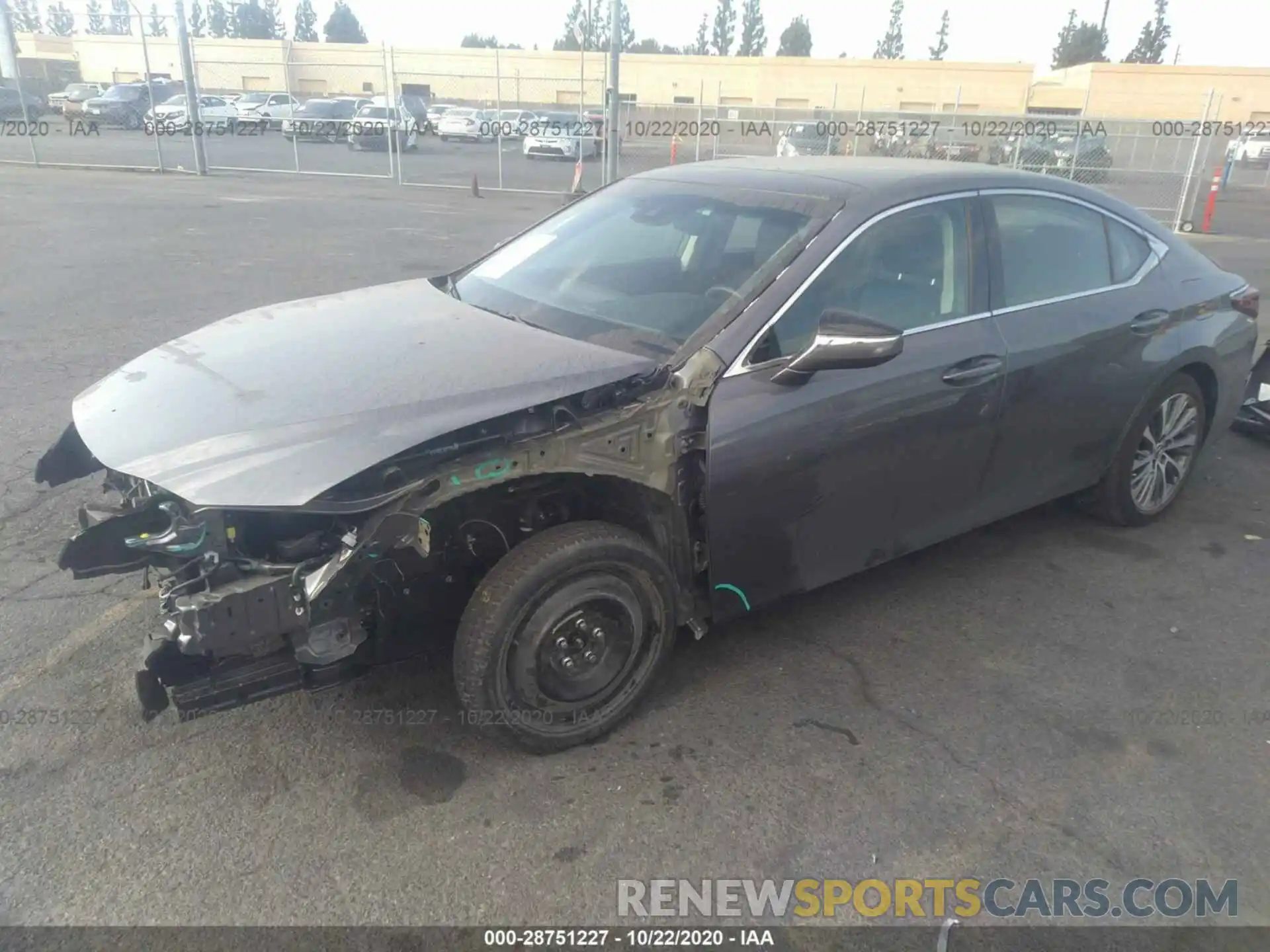 2 Photograph of a damaged car 58ADZ1B10LU060459 LEXUS ES 2020