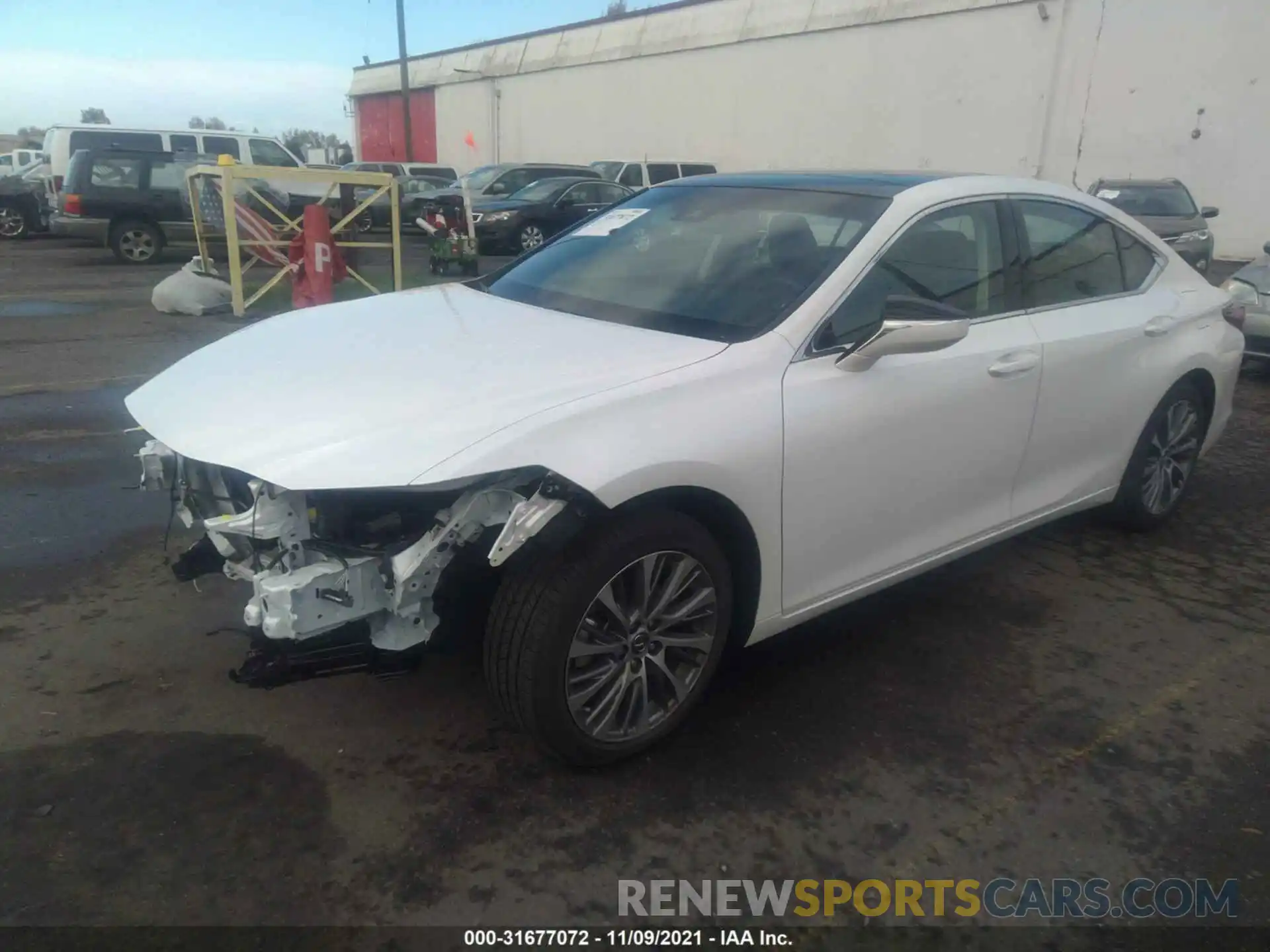 2 Photograph of a damaged car 58ADZ1B11LU058980 LEXUS ES 2020