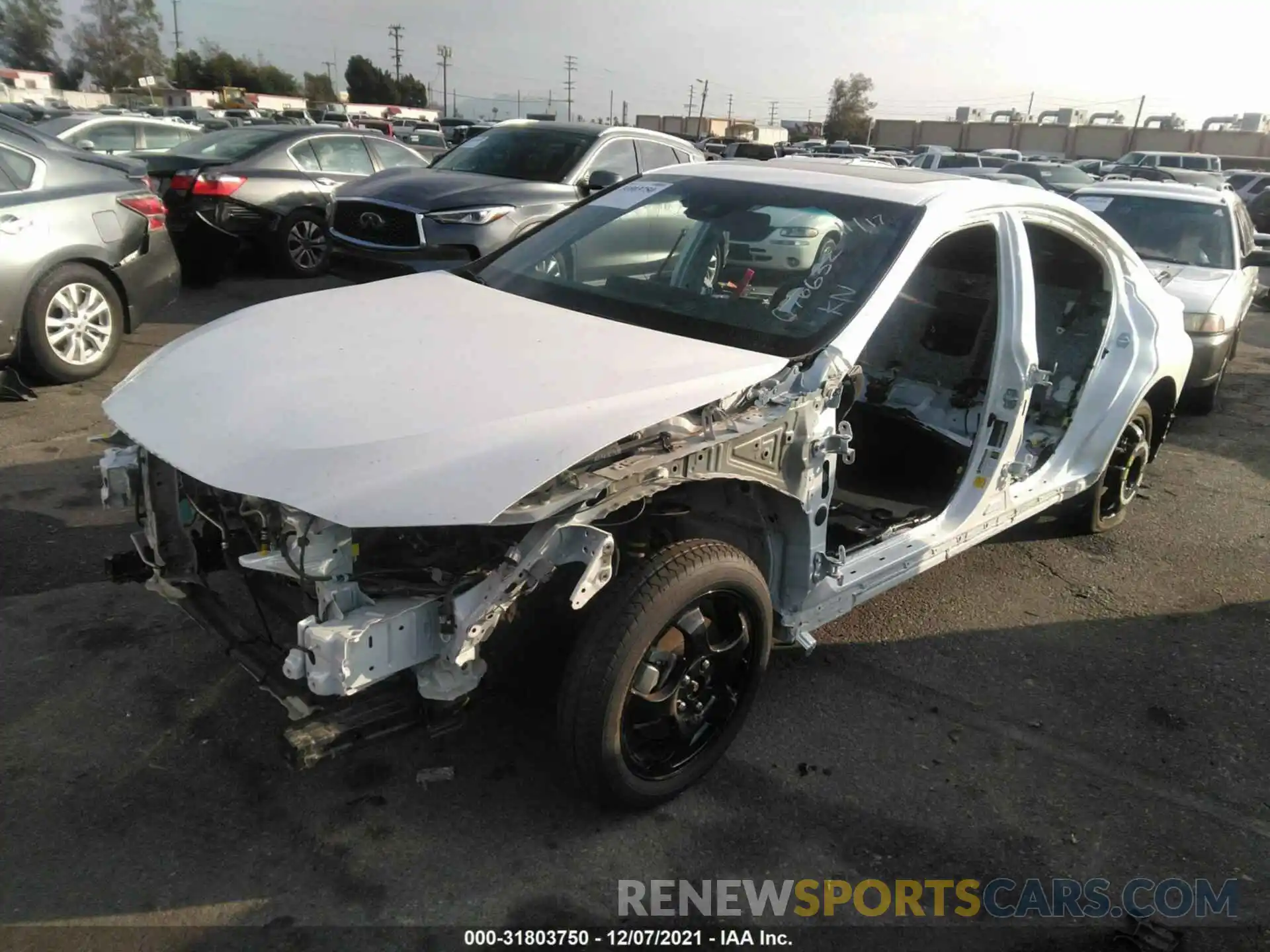 2 Photograph of a damaged car 58ADZ1B12LU076632 LEXUS ES 2020